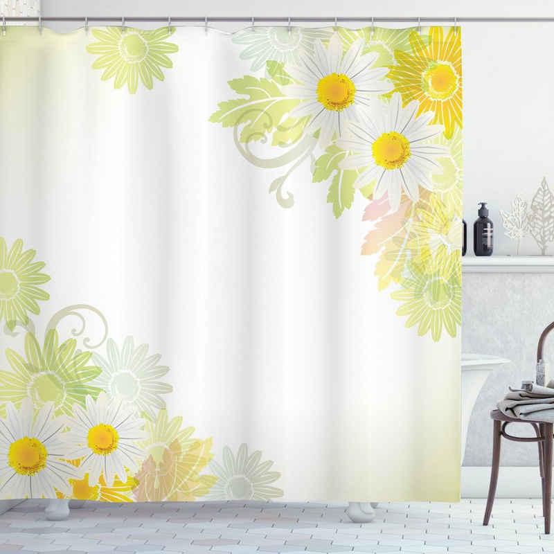 Abakuhaus Duschvorhang »Moderner Digitaldruck mit 12 Haken auf Stoff Wasser Resistent« Breite 175 cm, Höhe 180 cm, Blumen Abstrakt