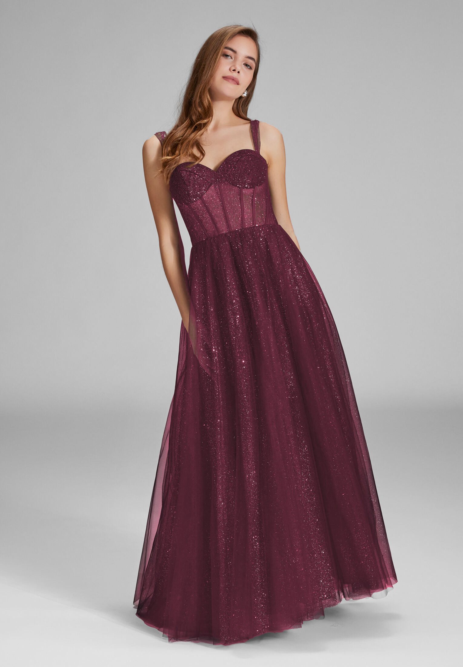Hey Kyla Abendkleid - Tüllrobe mit Schimmereffekt A-Linie – Bild 5 von 5