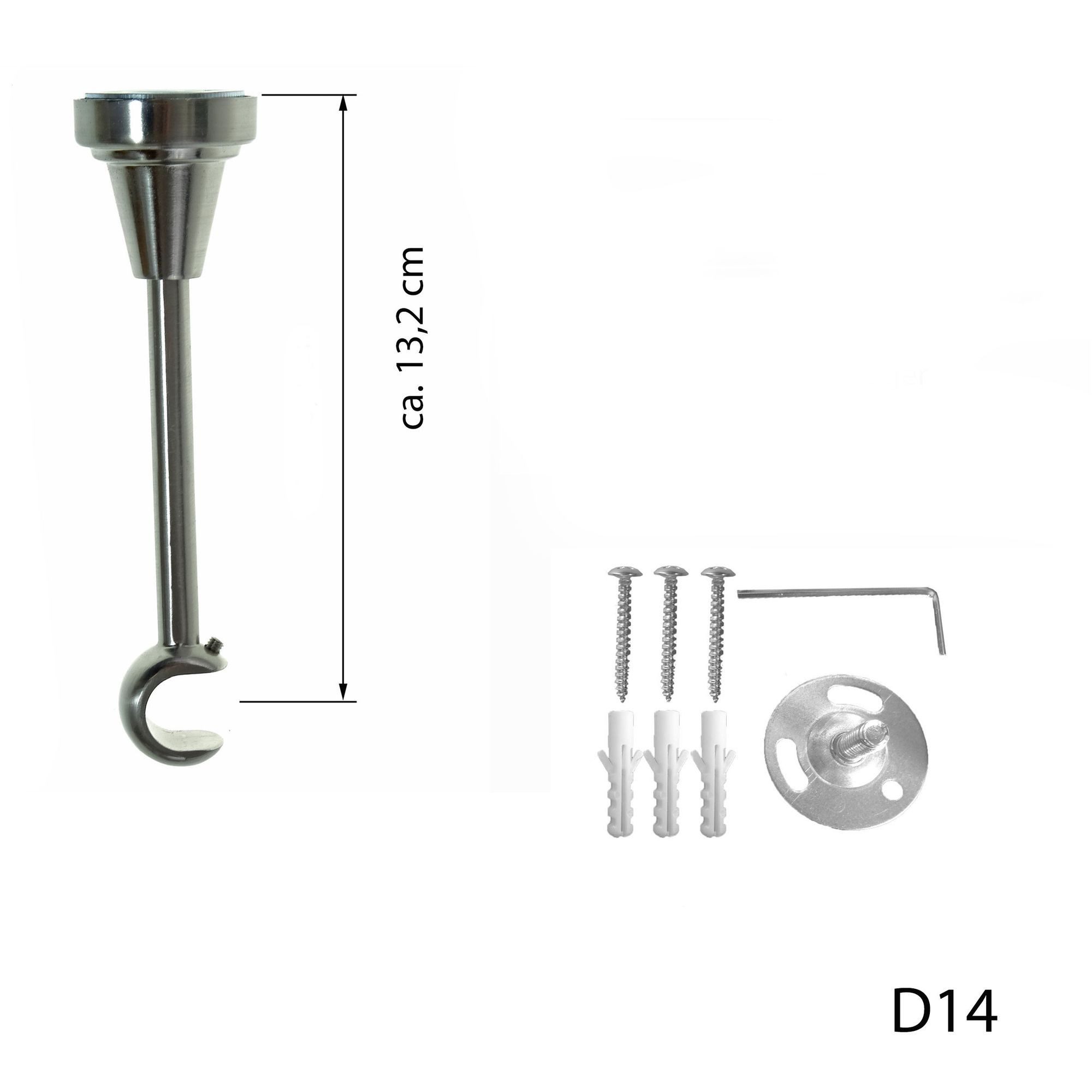 BASIT Gardinenstange Rohr Edelstahloptik 16 mm günstig online kaufen