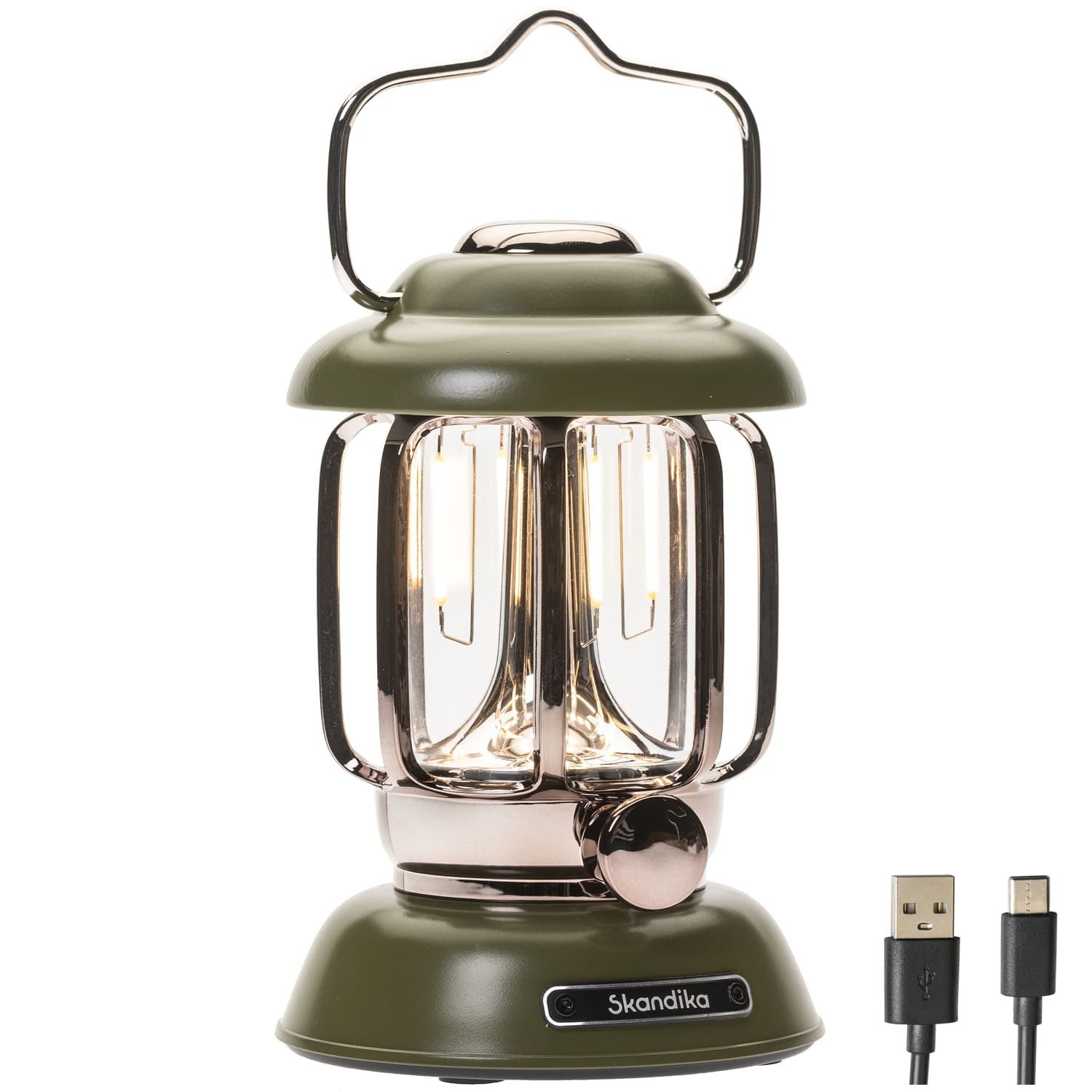 Skandika LED Gartenleuchte Campinglampe Forsol, Retro-Stil, günstig online kaufen