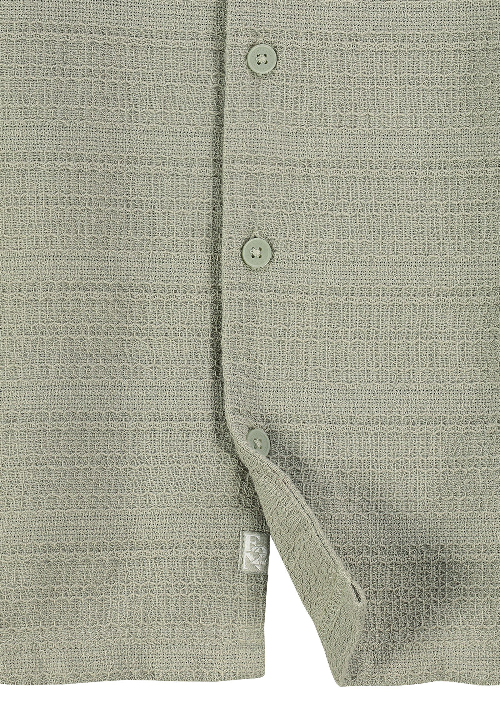 Eight2Nine Kurzarmhemd Kurzarm Regular Fit V-Ausschnitt für Herren (1-tlg) Baumwolle Normal Fit V-Ausschnitt Einfarbig atmungsaktiv – Bild 3 von 5