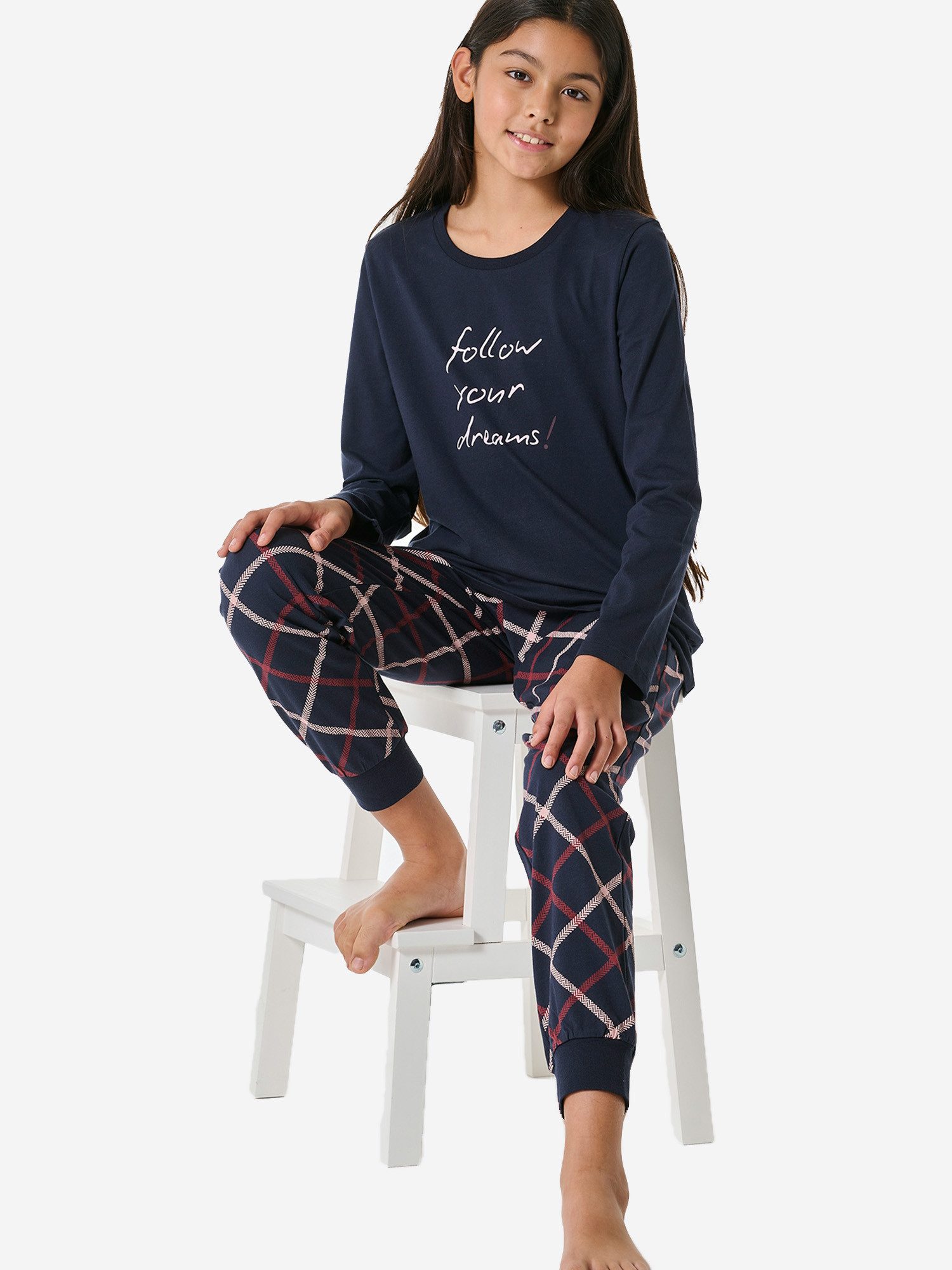 Schiesser Pyjama Nightwear 3 (2 tlg) schlafanzug schlafmode bequem