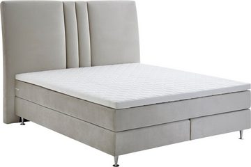 ATLANTIC home collection Boxspringbett Rita, mit Topper und hohen Kopfteil