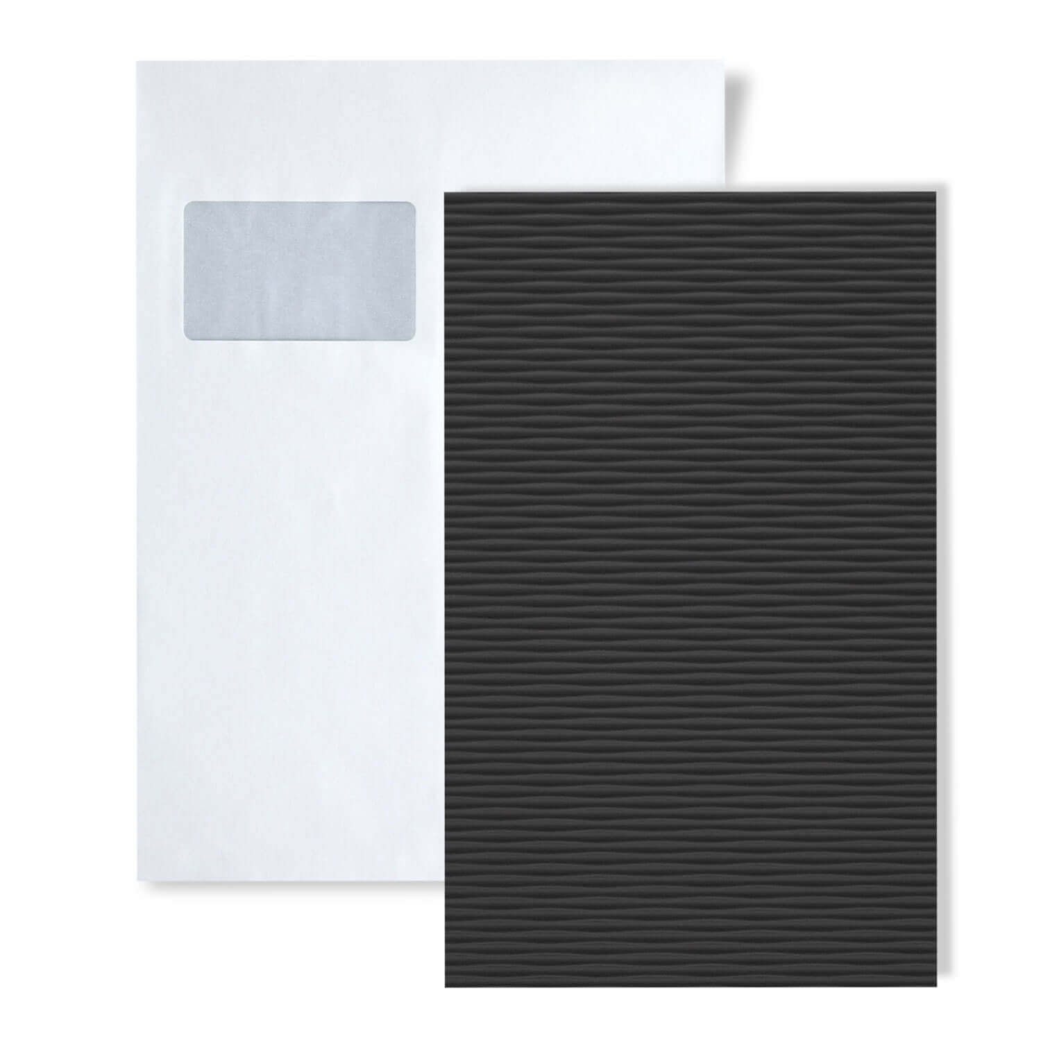 Wallface Wandpaneel 1 MUSTERSTÜCK S-24958 A5 Wandpaneel MUSTER MOTION TWO Graphite, BxL: 15x20 cm, 0 qm, (1 MUSTERSTÜCK, Produktmuster, 1-tlg., Muster des Wandpaneels) schwarz