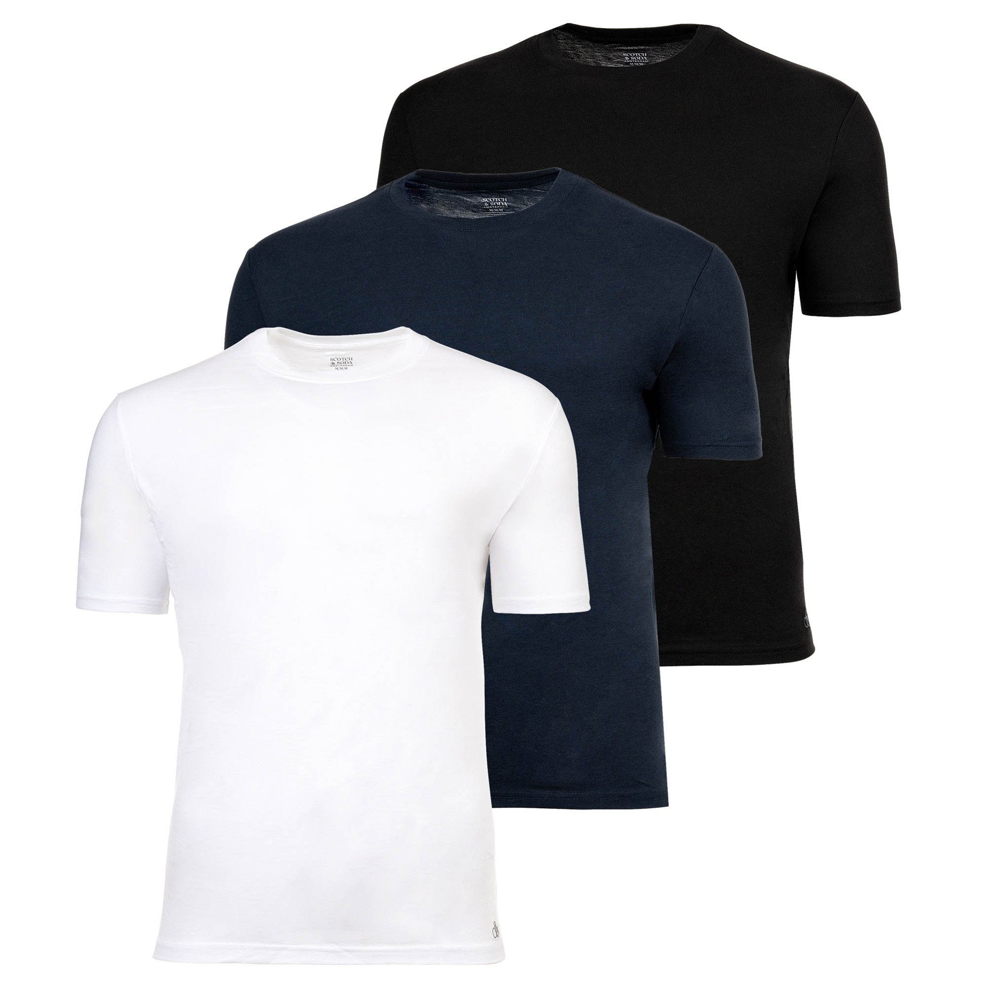 T-Shirt Herren T-Shirt 3er Pack Baumwolle