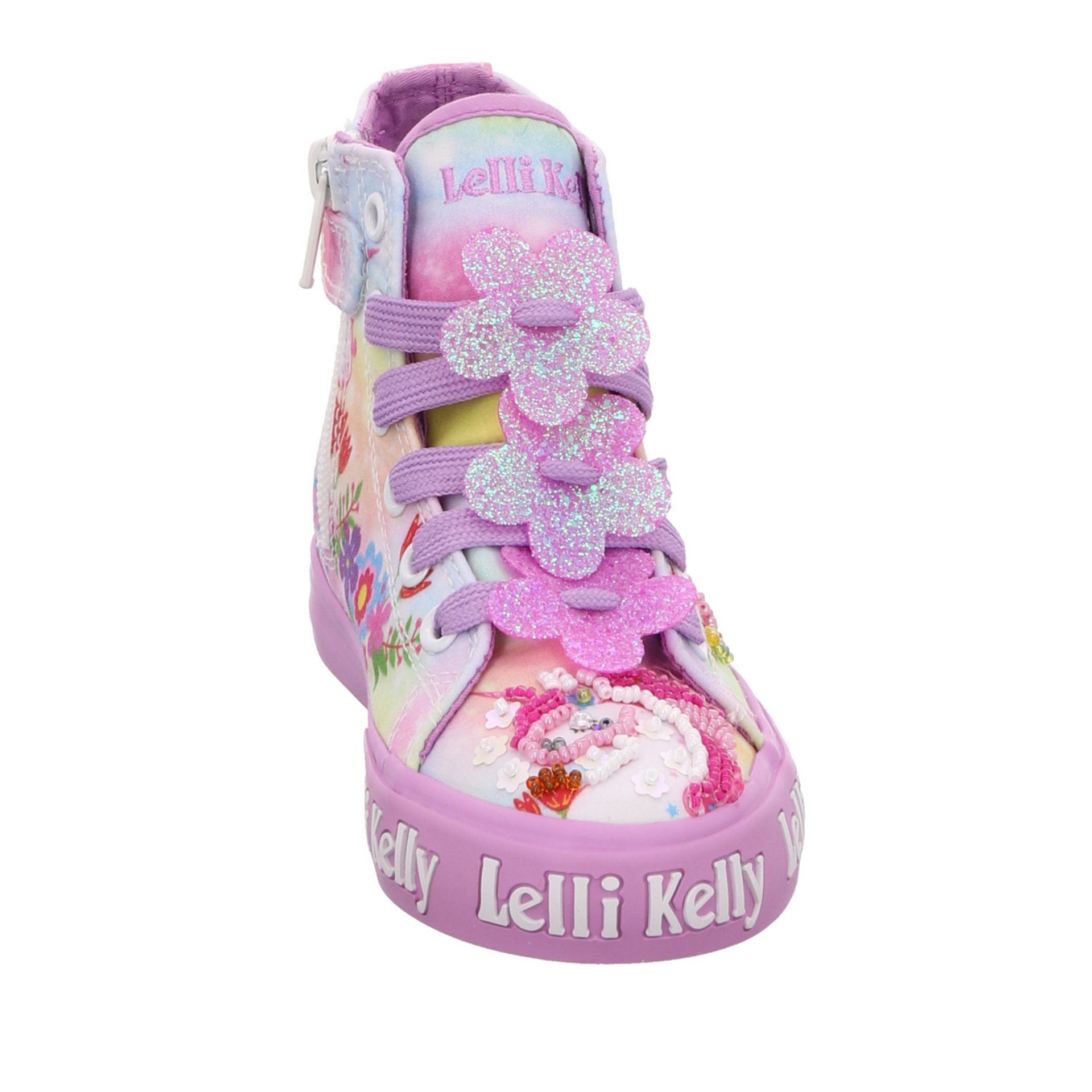 Lelli Kelly Mädchen Sneaker rot+lila Stiefelette Unicorn Schuhe Kombi Textil Sneaker sonst
