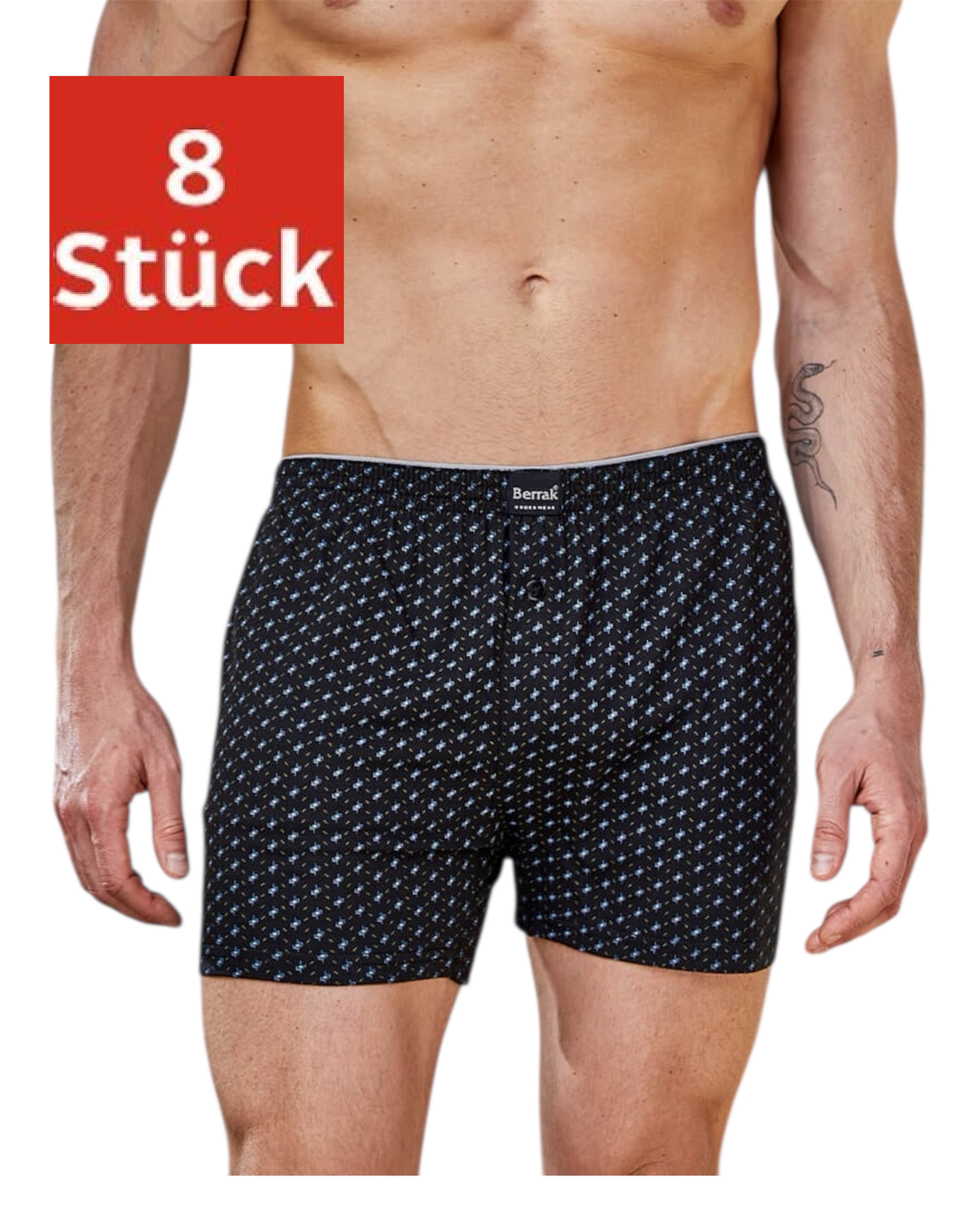 DDOnlineShop Boxershorts Herren Unterhosen-Lang 8er Pack – Baumwolle Maxima günstig online kaufen