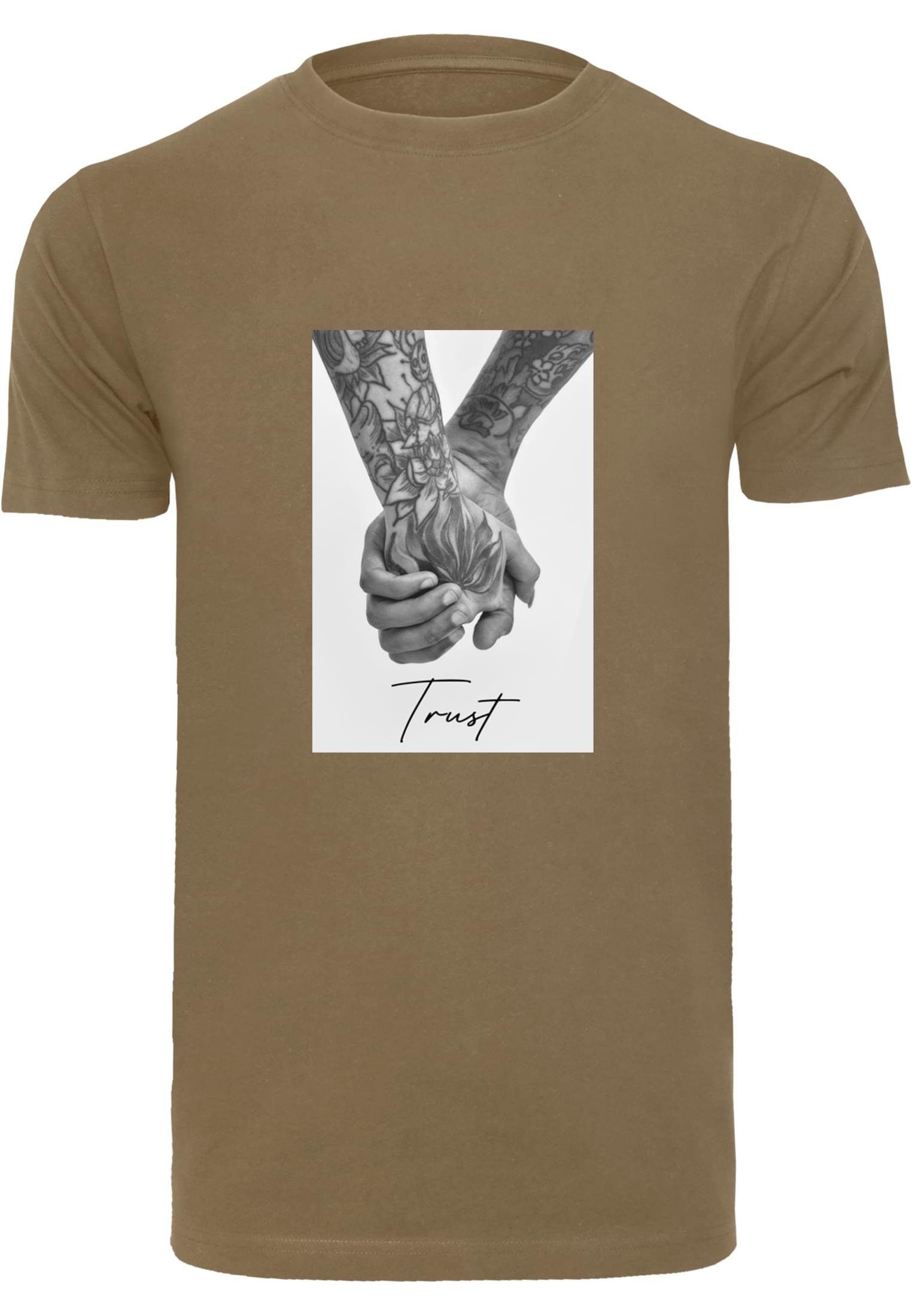 MisterTee Kurzarmshirt Herren Trust 2.0 olive Tee (1-tlg)