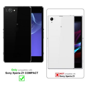 Cadorabo Handyhülle Sony Xperia Z1 COMPACT Sony Xperia Z1 COMPACT, Flexible TPU Silikon Handy Schutzhülle - Hülle - ultra slim