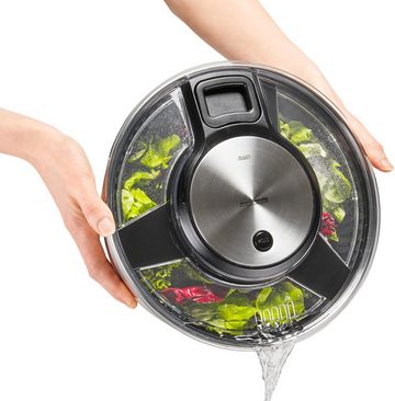 GEFU Salatschleuder SPEEDWING®, Edelstahl, Ø 27 cm, Inhalt 5 Liter