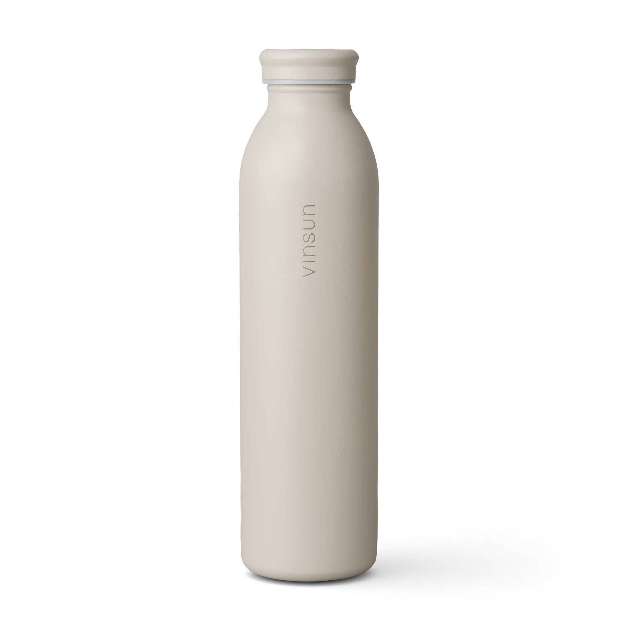 Vinsun Isolierflasche Edelstahl Flasche 600ml, Thermoflasche doppelwandig isoliert BPA frei, Auslaufsicher, Kohlensäure geeignet, bruchsicher, Kalt- & Heißgetränk