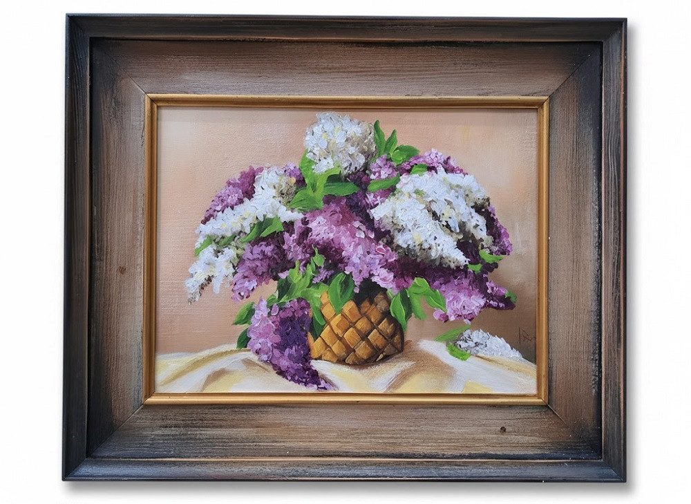 JVmoebel Gemälde Ölmalerei im klassischer Stil – Original auf Leinwand Sofort, Stillleben (1 St), Made in Europa