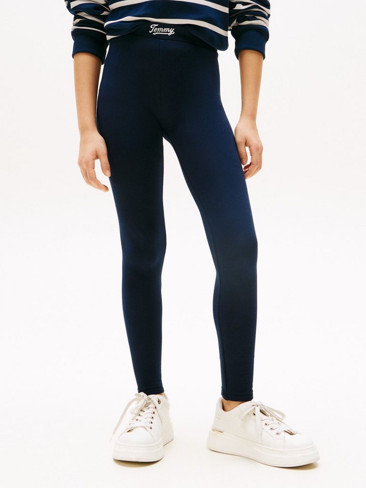 Tommy Hilfiger Leggings LEGGINGS für Kinder bis 16 Jahre, mit Logo-Schriftzug