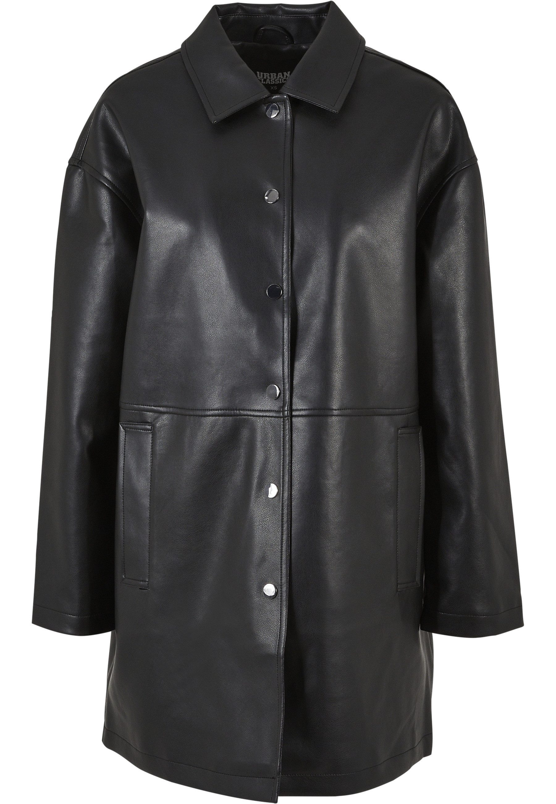 Winterjacke Urban Classics Damen Ladies Faux Leather Coat