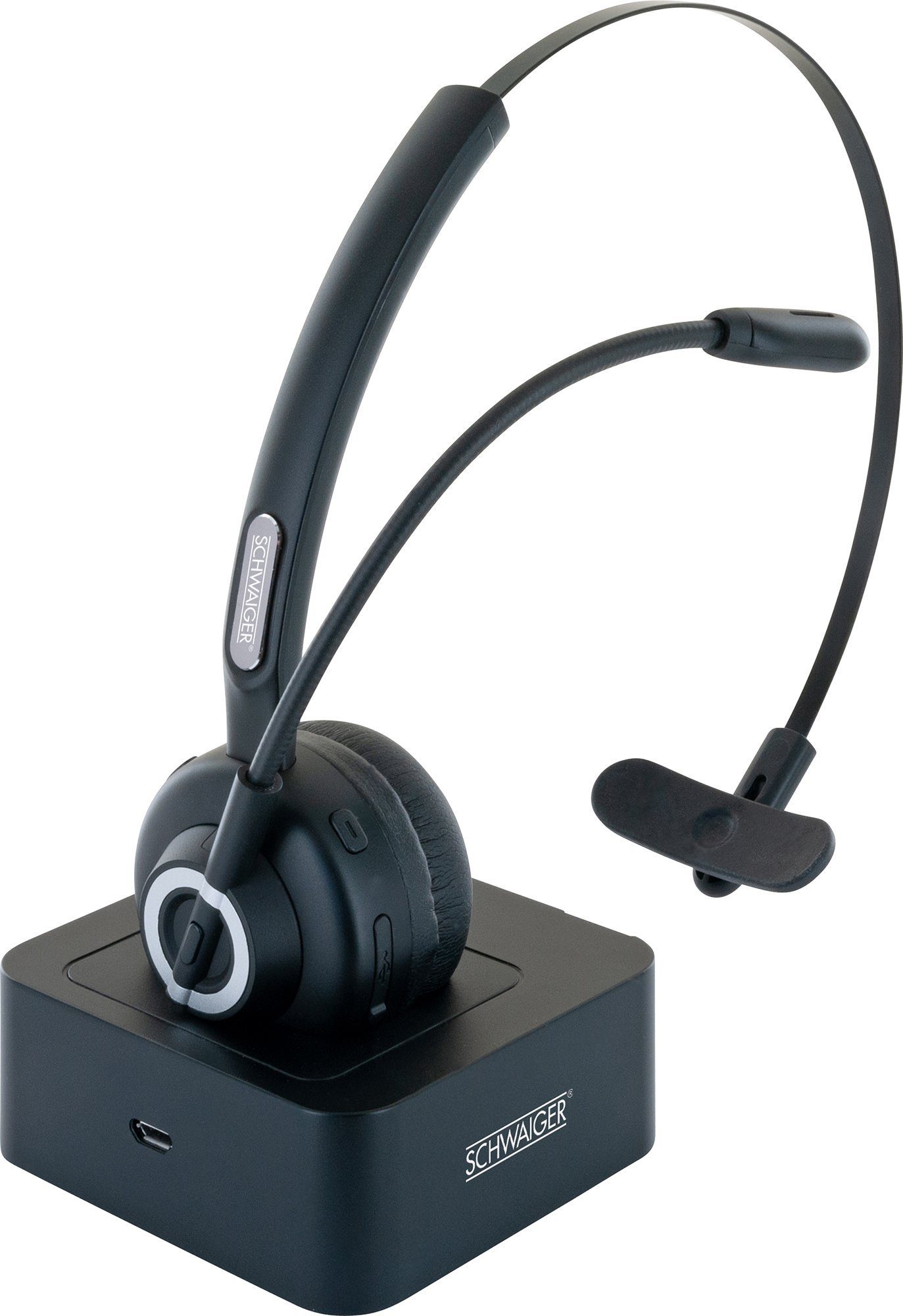 Schwaiger (Bluetooth, Ladestation) Mit HS50 On-Ear-Kopfhörer