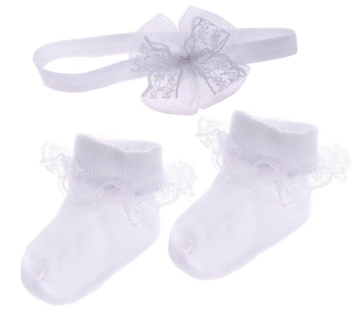 Socken Socken Socken Socken und Stirnband für Baby Kinder Strümpfe Rüschen