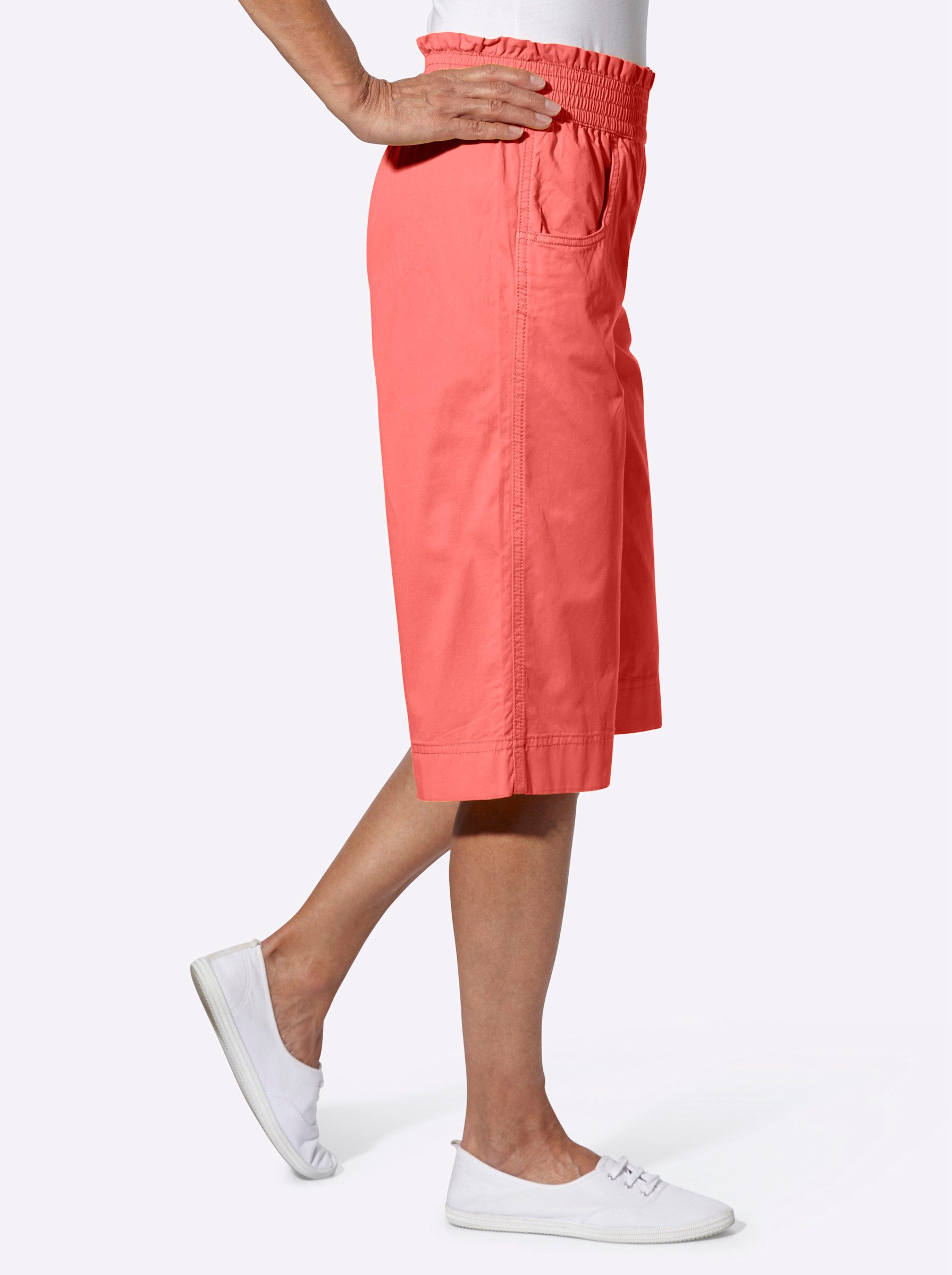 Sieh an! Jeansshorts Jeans-Bermudas erhöht günstig online kaufen