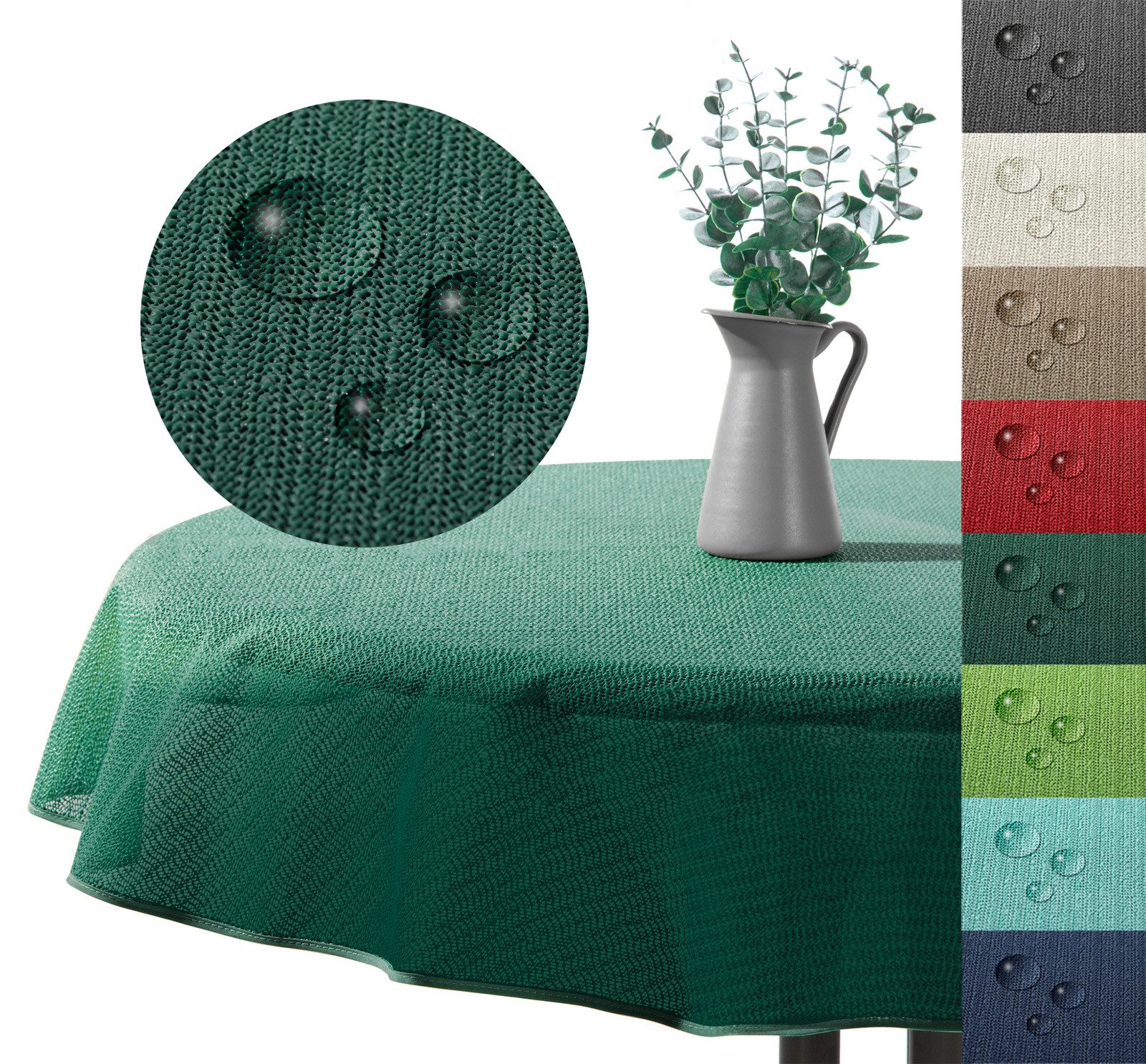 heimtexland Gartentischdecke Outdoor Tischdecke Garten Balkon Camping Tischdeko (Stück 1-tlg, 1), wetterfest I robust I UV-beständig I rutschfest I waschbar