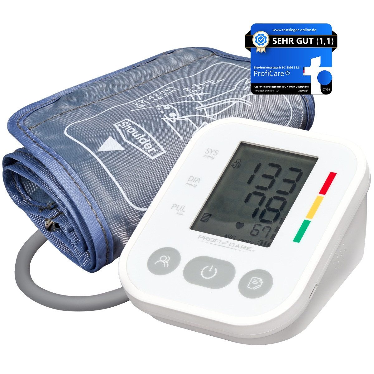 PROFI CARE Blutdruckmessgerät PC-BMG 3121, weiß