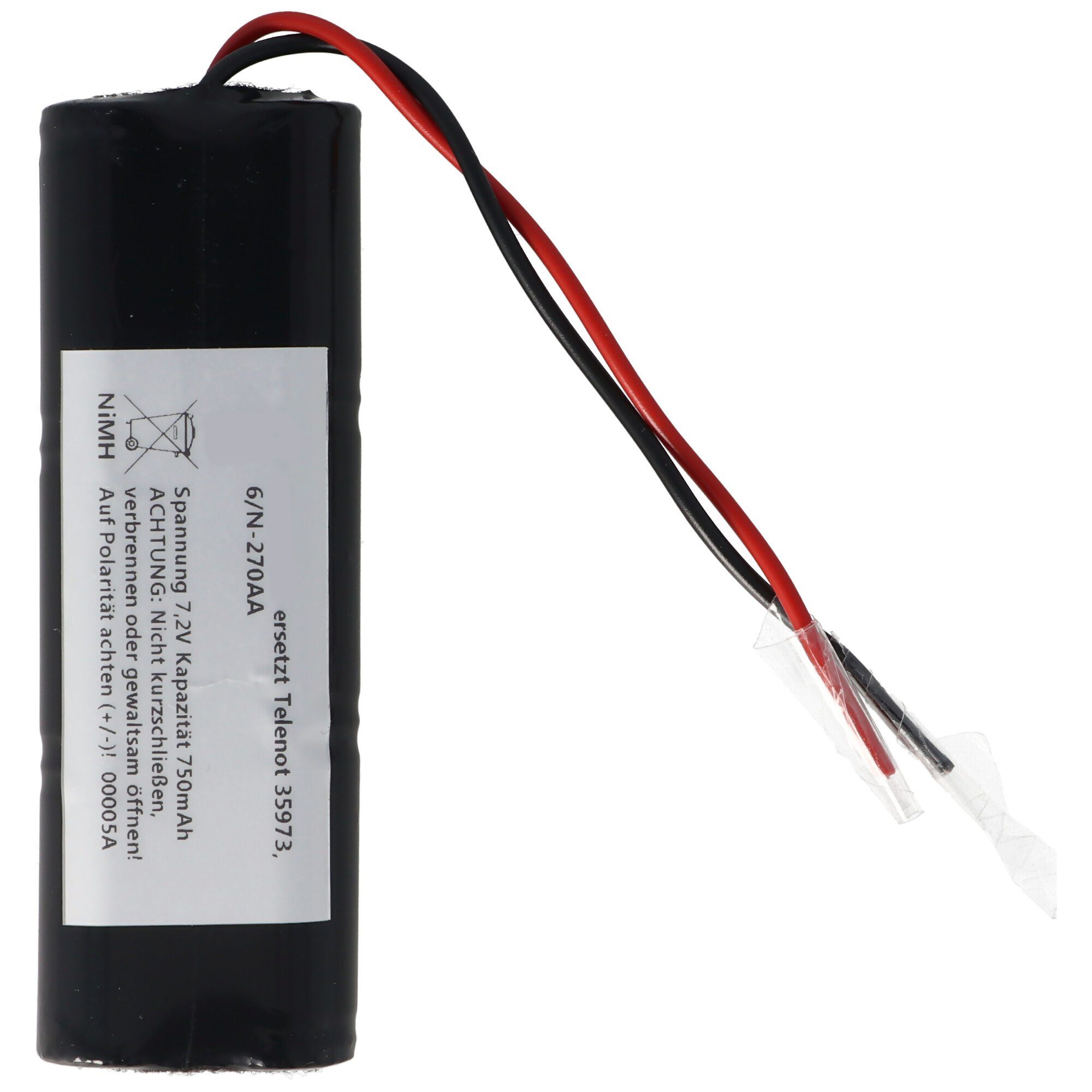 AccuCell Akku passend für Telenot 35 973 Sender F1011/S 7,2V NiMH Akkupack zum Akku 750 mAh (7,2 V)