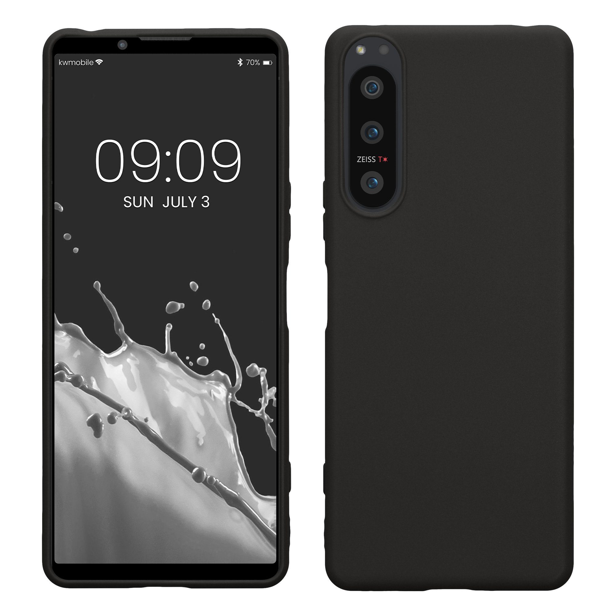 kwmobile Handyhülle Hülle für Sony Xperia 5 IV, Hülle Silikon - Soft Handyhülle - Handy Case Cover
