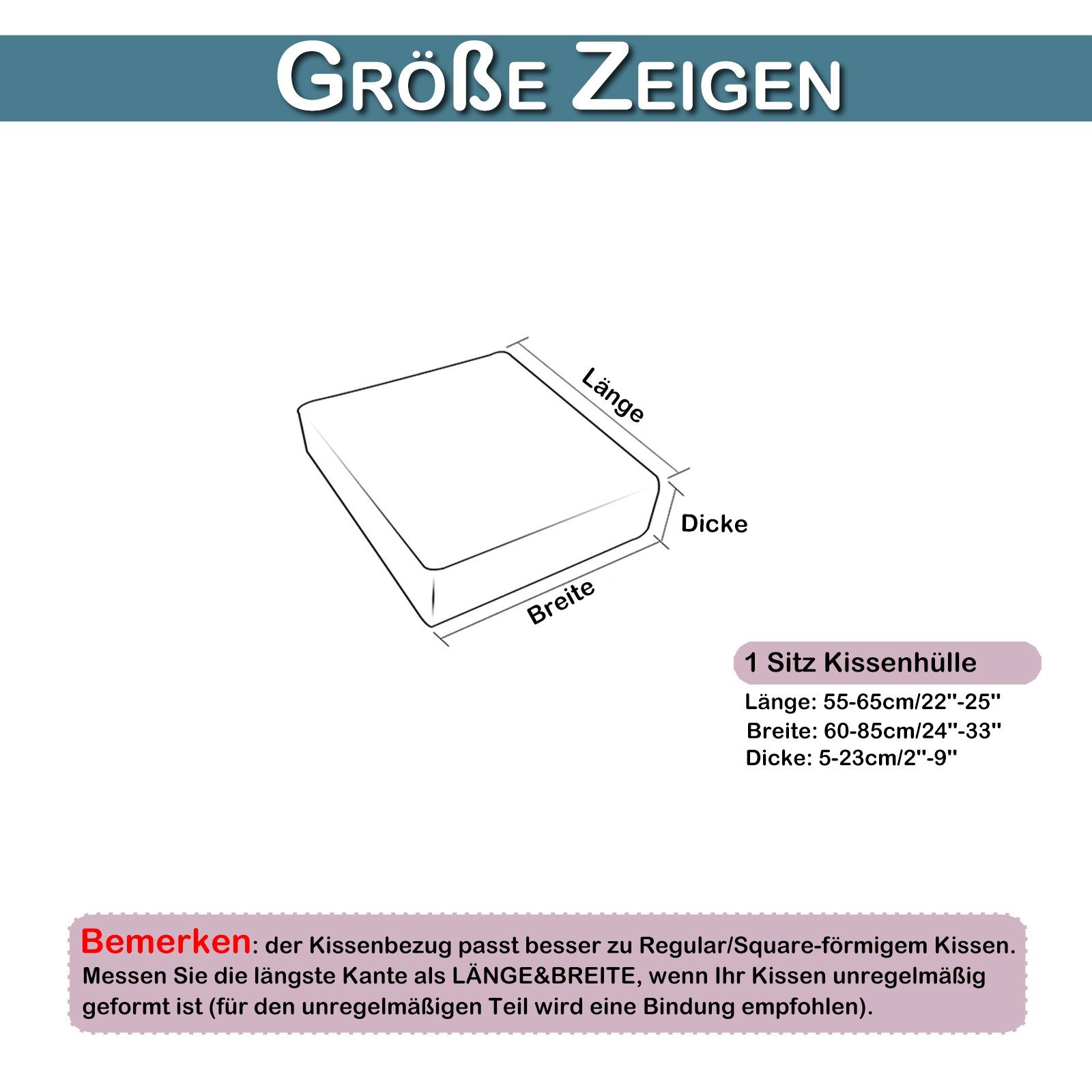 BTTO Sofahusse Samt-Sitzkissenbezug für 1-, 2-, günstig online kaufen