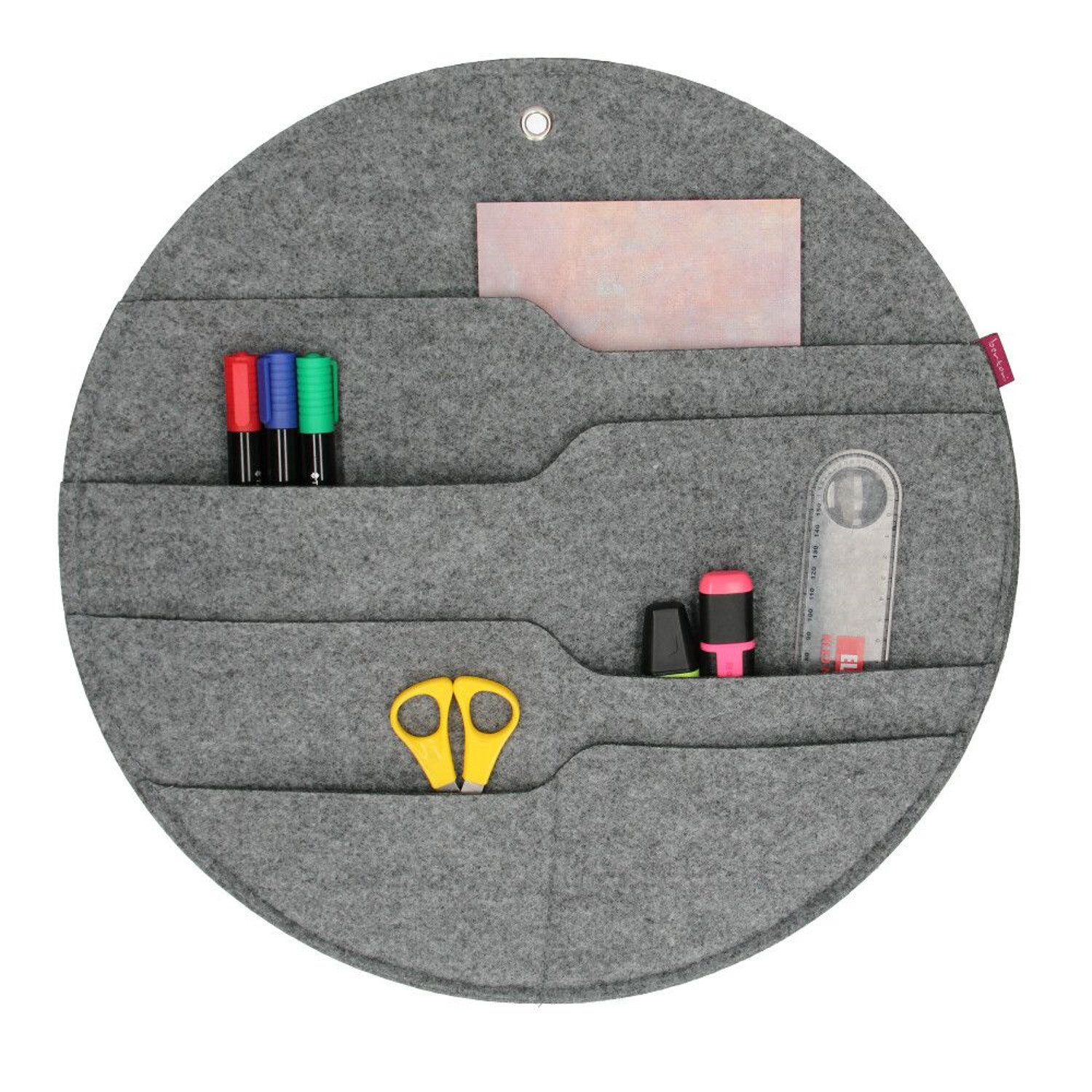 Bertoni Hängeaufbewahrung Filz-Organizer, Wand-Organisationsrad mit Taschen XL