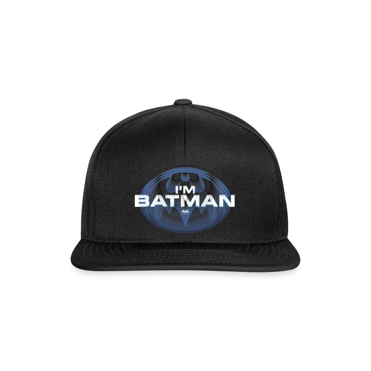 Spreadshirt Snapback Cap The Flash I'm Batman Blaues Logo Snapback Cap (1-St)