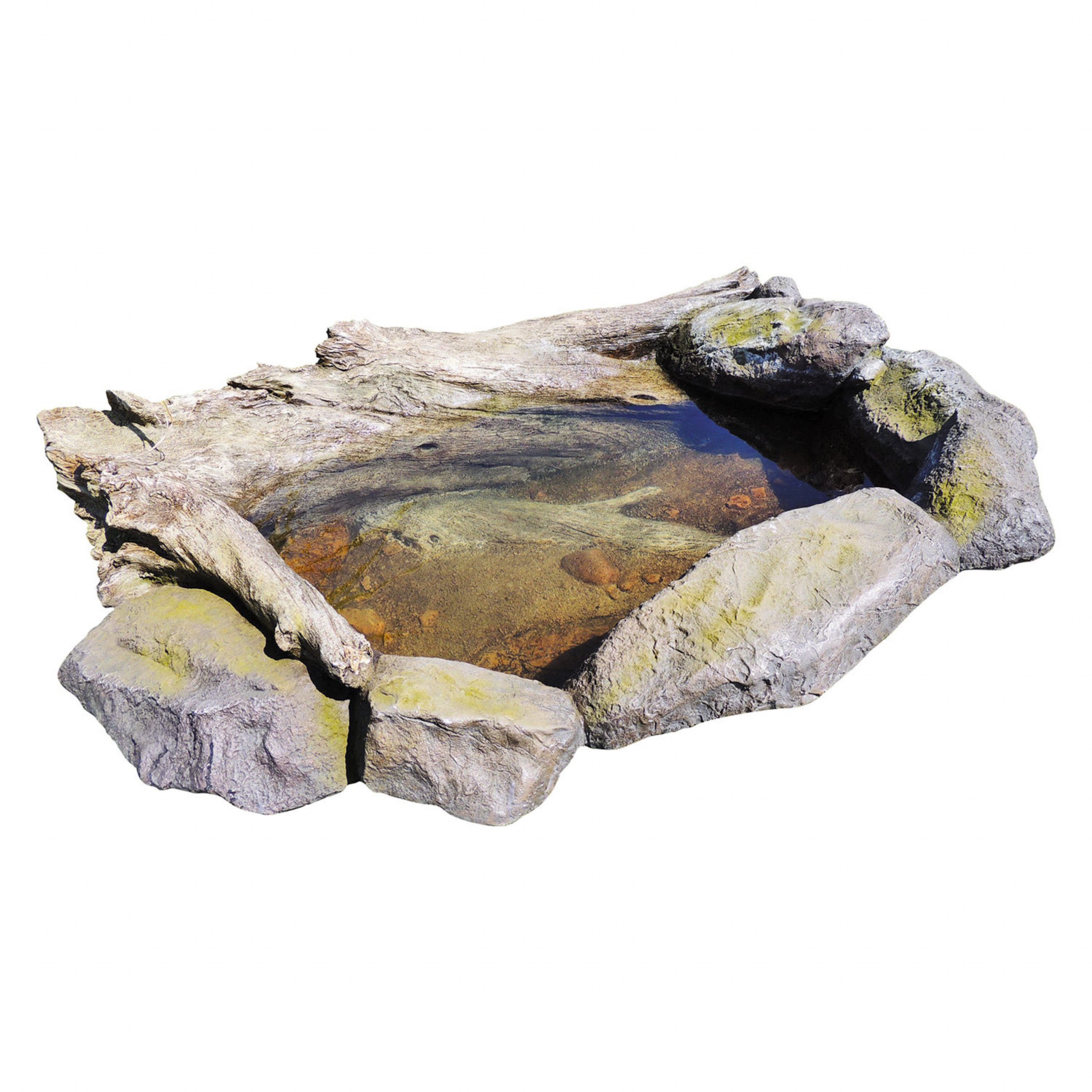 Granimex Gartenbrunnen Granimex Bachlaufbecken Polystone Wasserbecken 50 Liter 115x80x30 cm