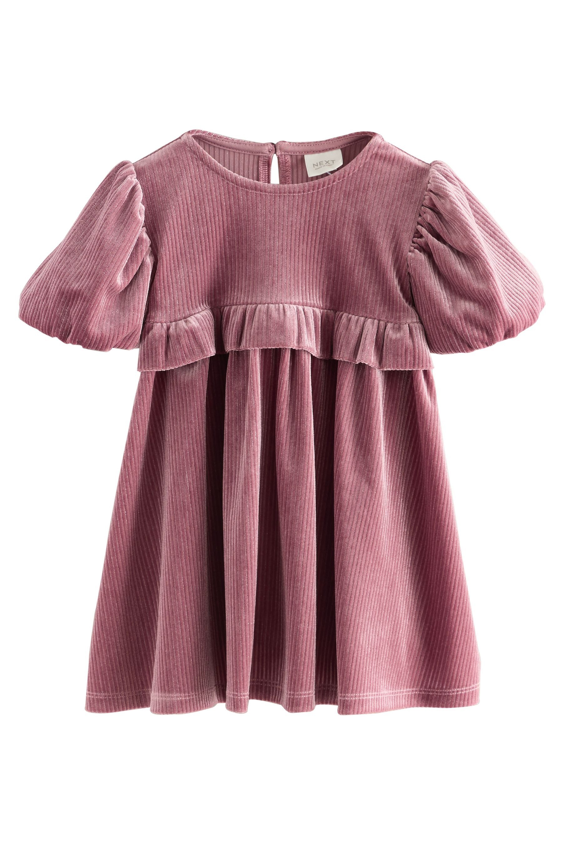 Next Samtkleid Gerüschtes Partykleid aus Samt günstig online kaufen