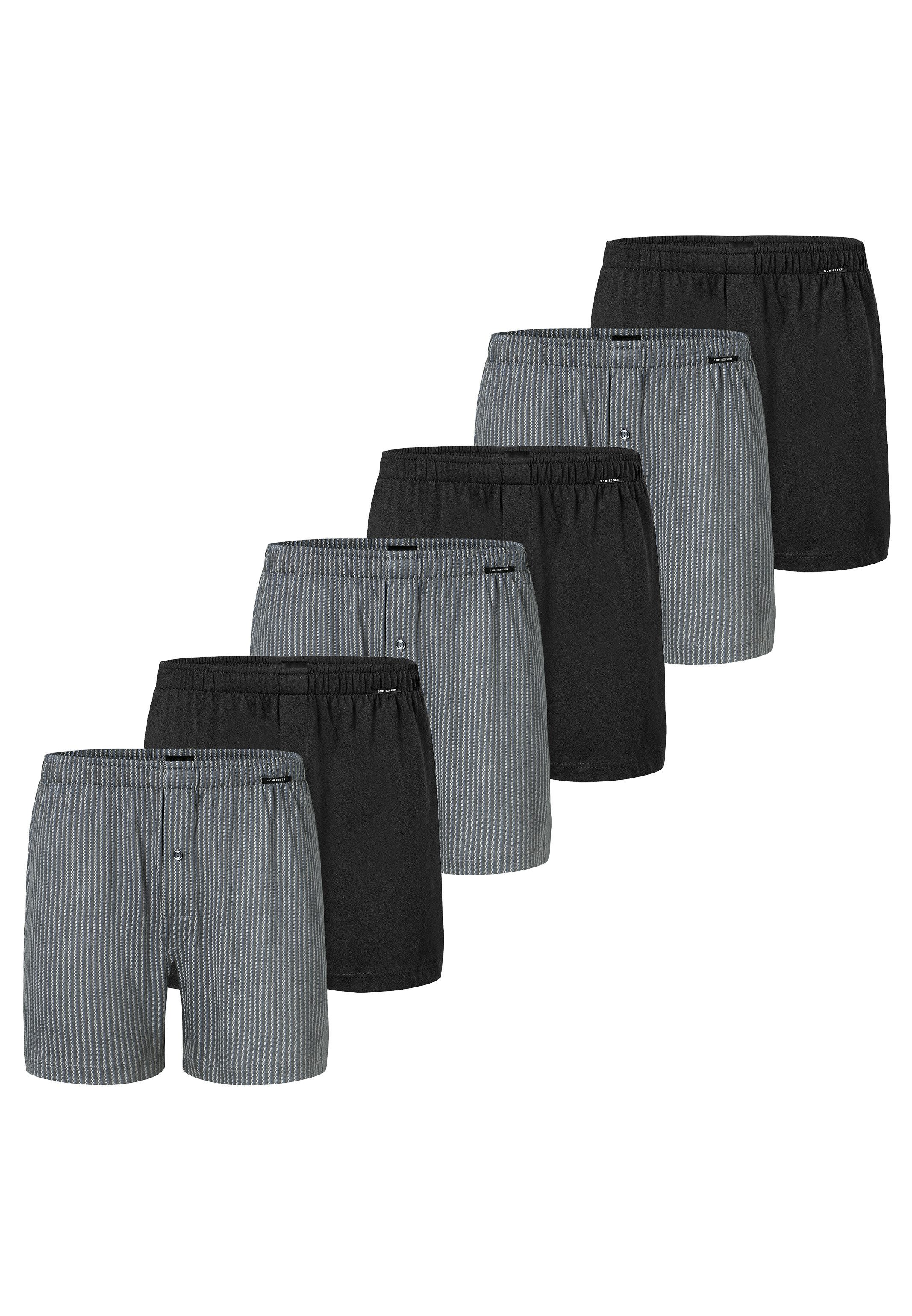 Boxershorts 6er Pack Singel-Jersey