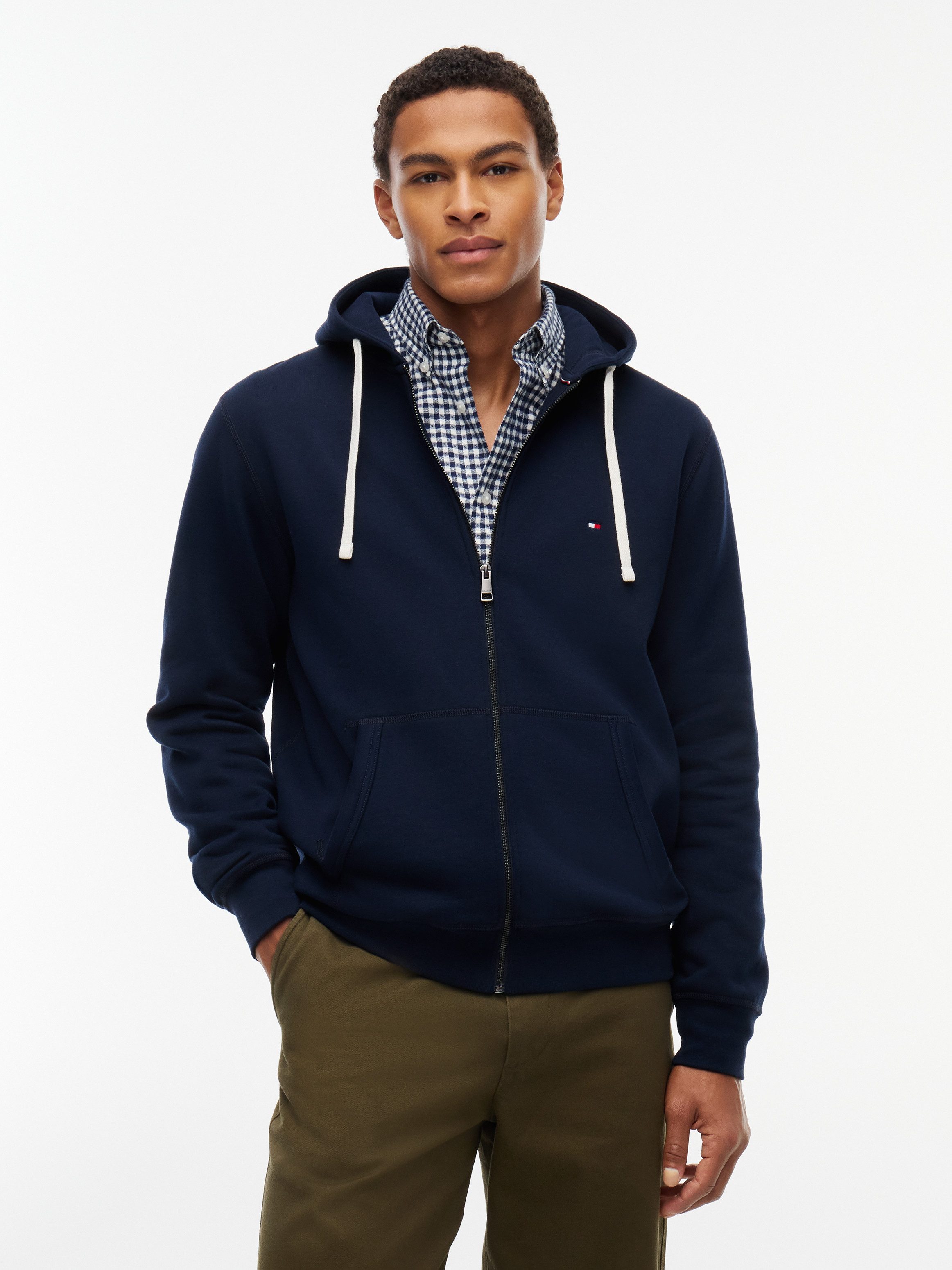 Tommy Hilfiger Kapuzensweatjacke ESSENTIAL FLEECE HOODED REGULAR