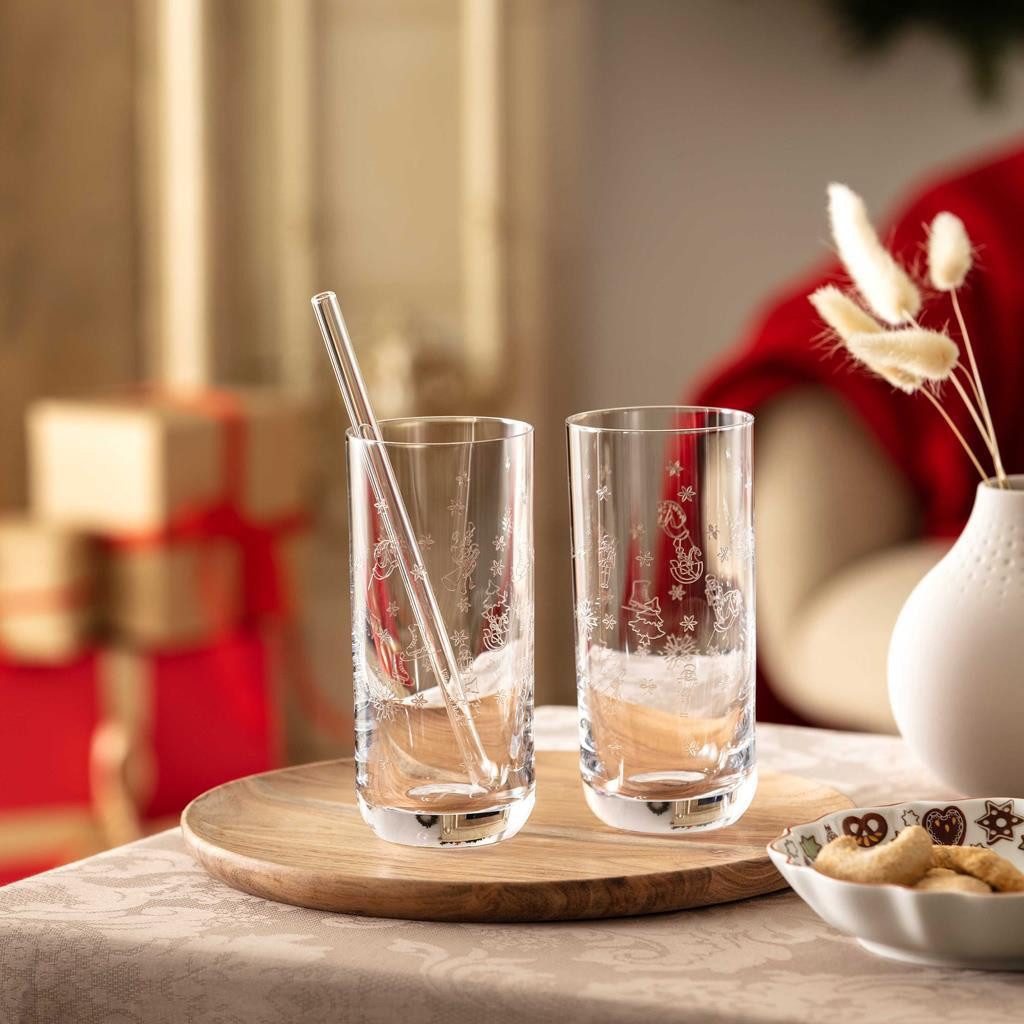 Villeroy & Boch Longdrinkglas Toy's Delight Longdrinkgläser 300 ml 6er Set, 6-tlg., Kristallglas