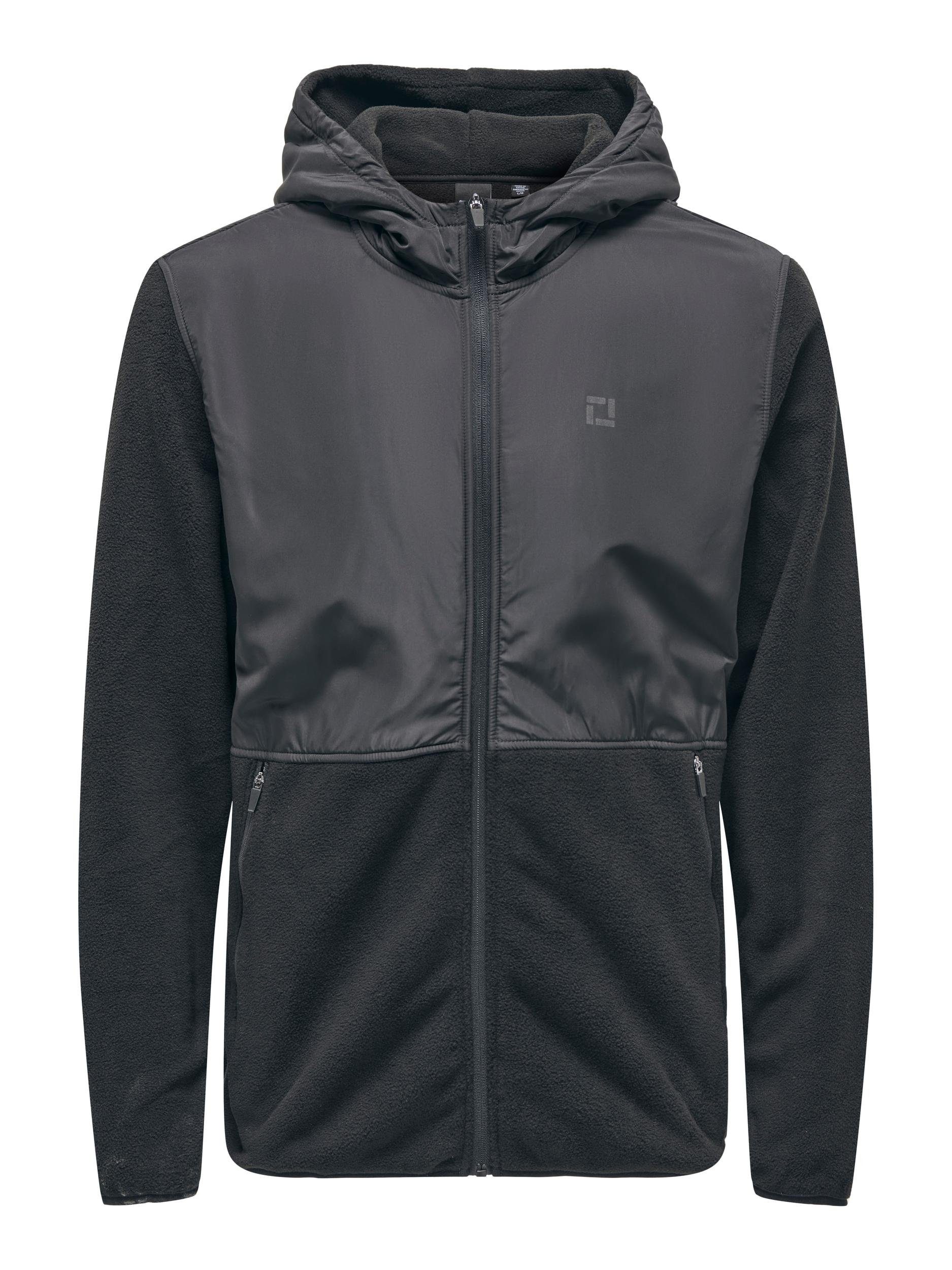 ONLY & SONS Kapuzensweatjacke ONSNOAH REG FLEECE ZIP HOODIE VD