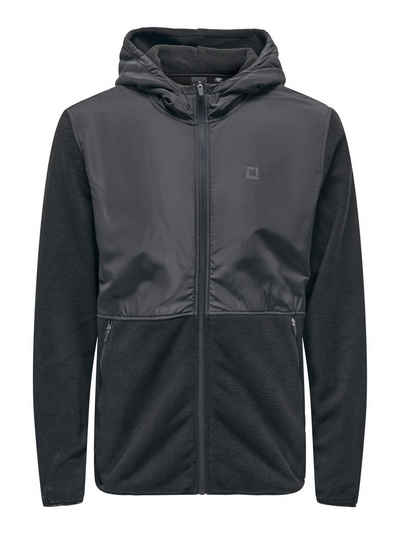 ONLY & SONS Kapuzensweatjacke ONSNOAH REG FLEECE ZIP HOODIE VD