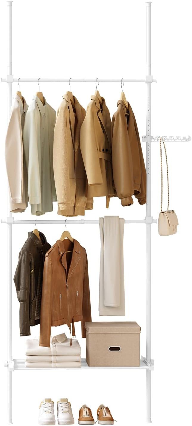 EUGAD Kleiderständer, (1 St), Teleskopischer Kleidertrog mit 5 Hängerstäben günstig online kaufen