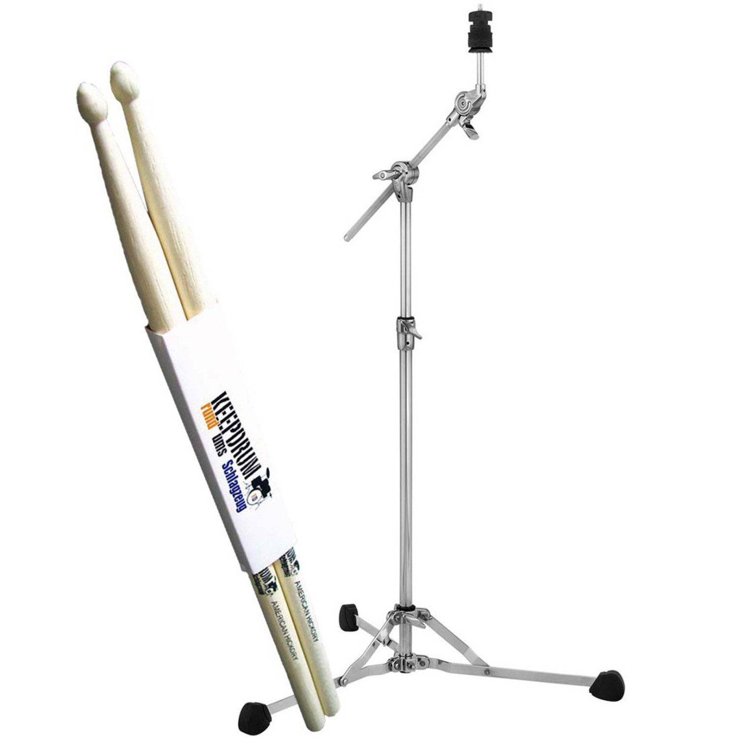 Pearl Drums Schlagzeug Pearl Beckenständer BC-150S mit Schlagzeugstöcken