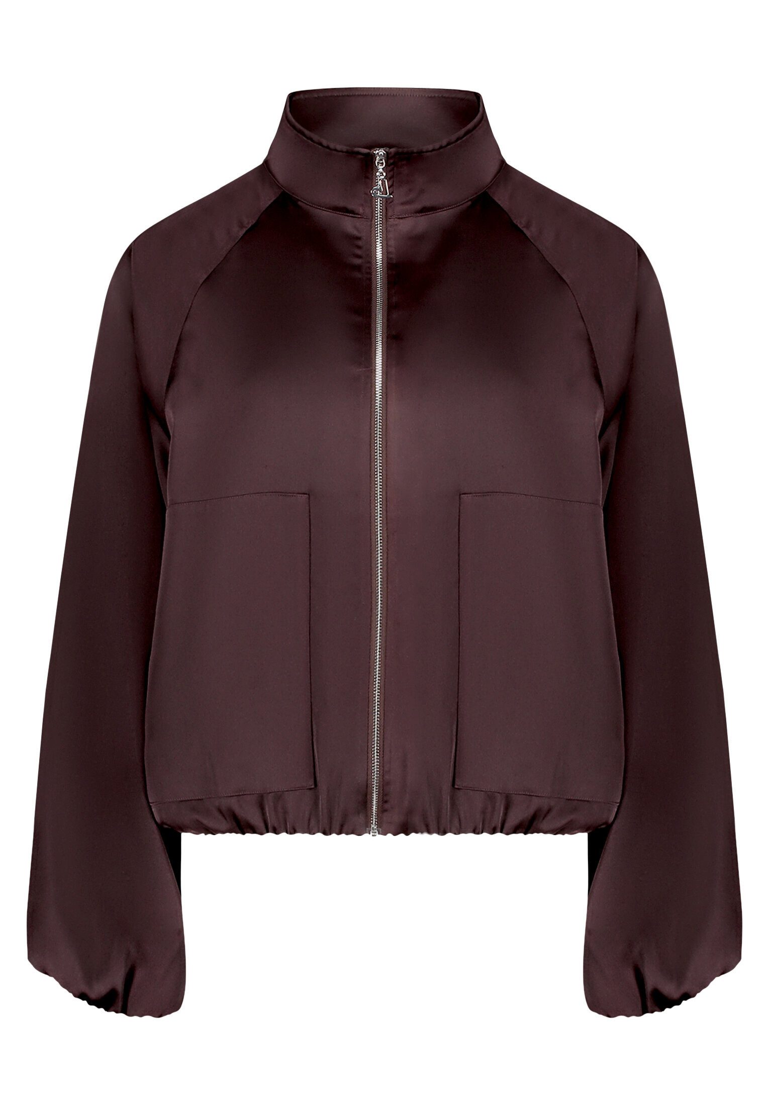 Cartoon Bomberjacke Damen mit Eingrifftaschen
