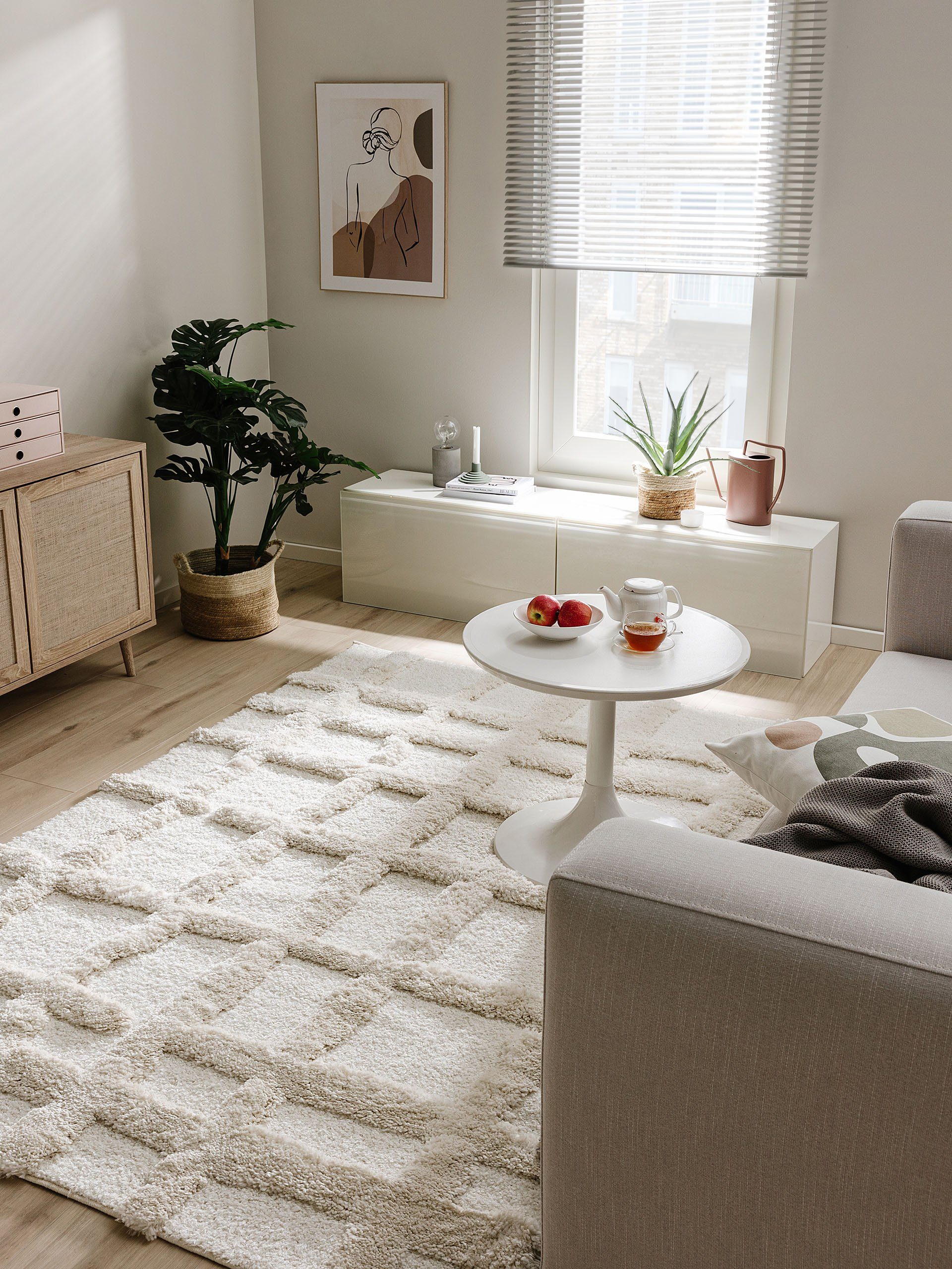 benuta Hochflor-Teppich Tibo, rechteckig, Höhe: 31 günstig online kaufen
