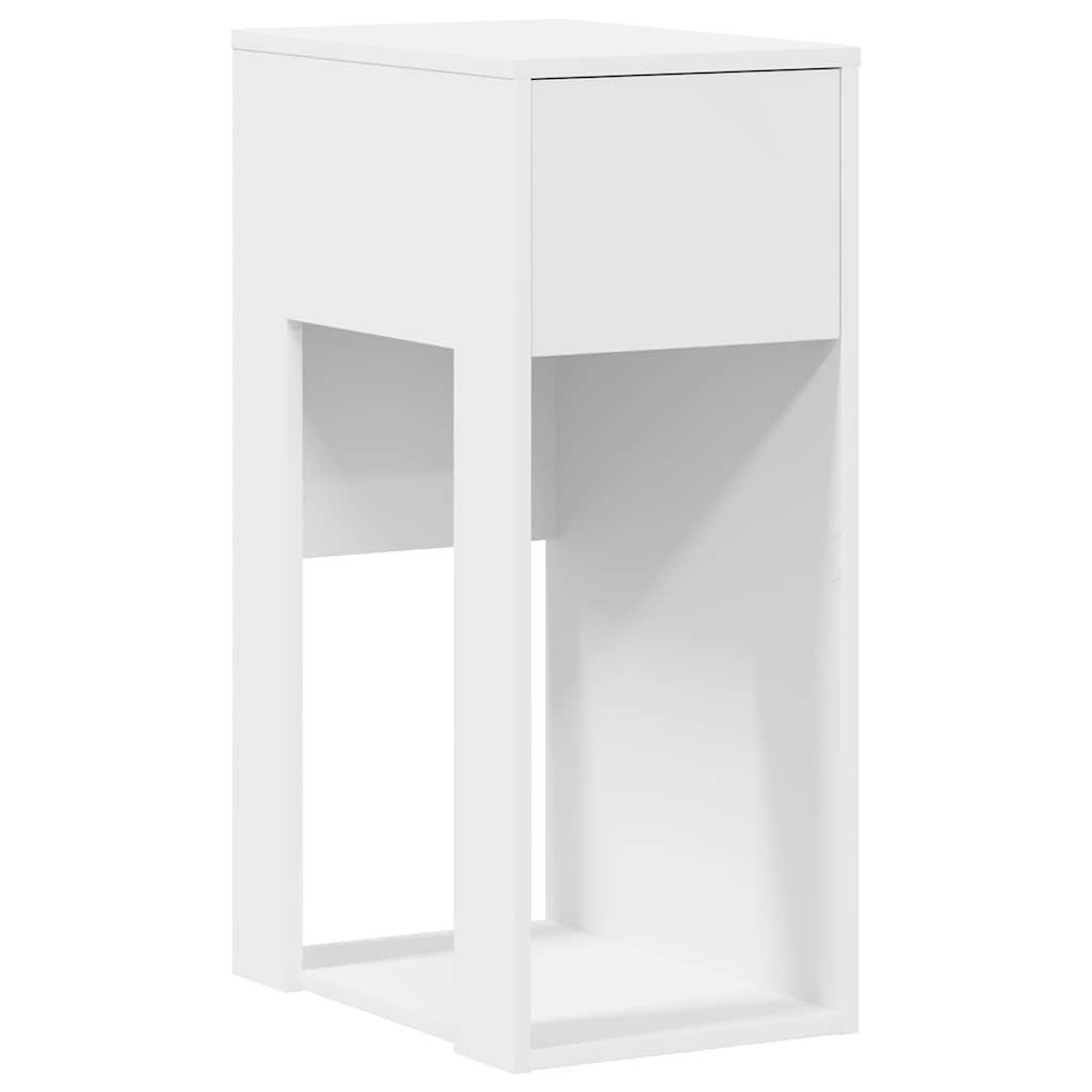 vidaXL Schreibtisch Computerschrank mit Schublade Weiß 30x44x74 cm