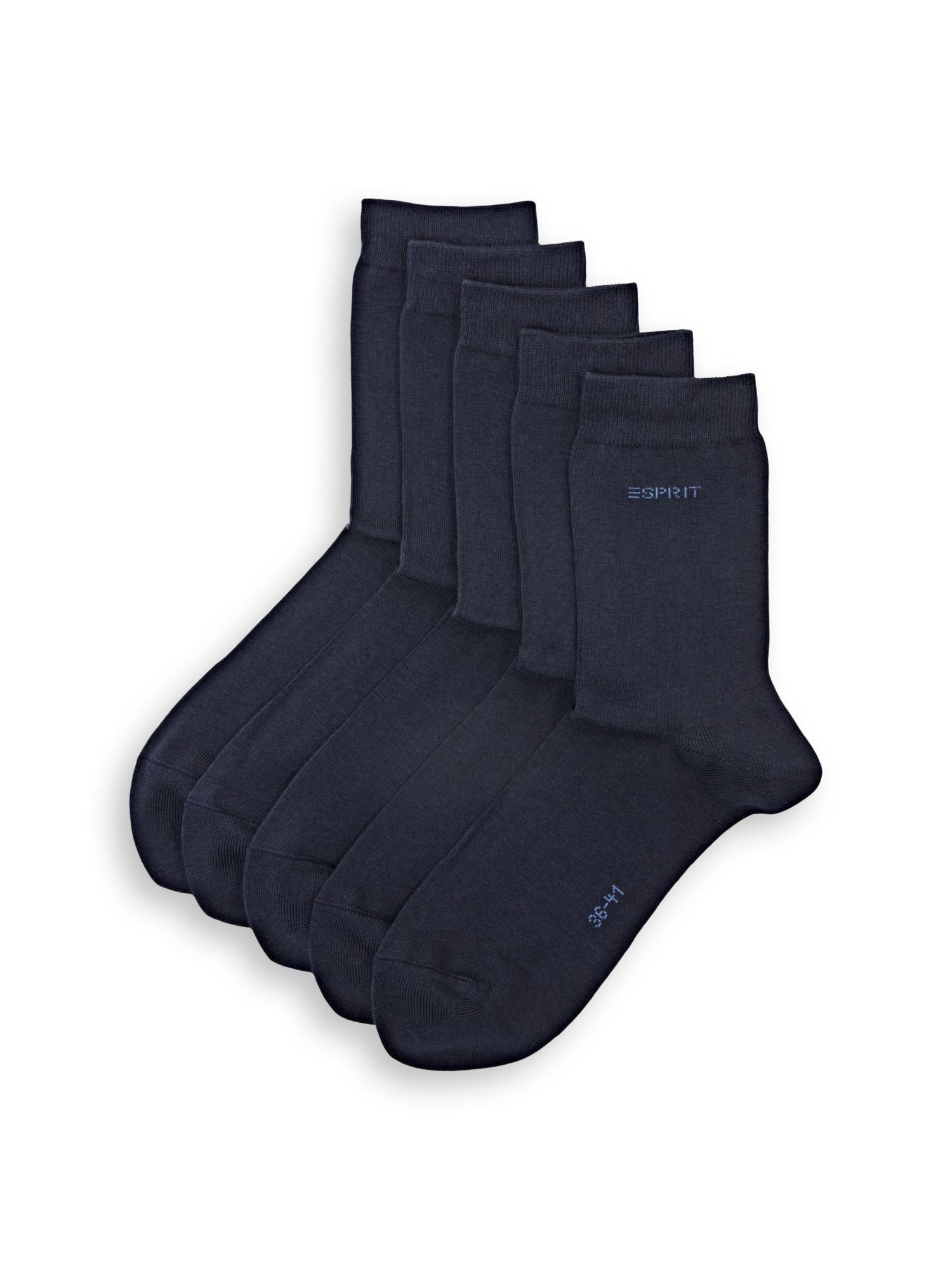 Esprit Socken 5er-Pack unifarbene Socken, Bio-Baumwolle MARINE | Socken