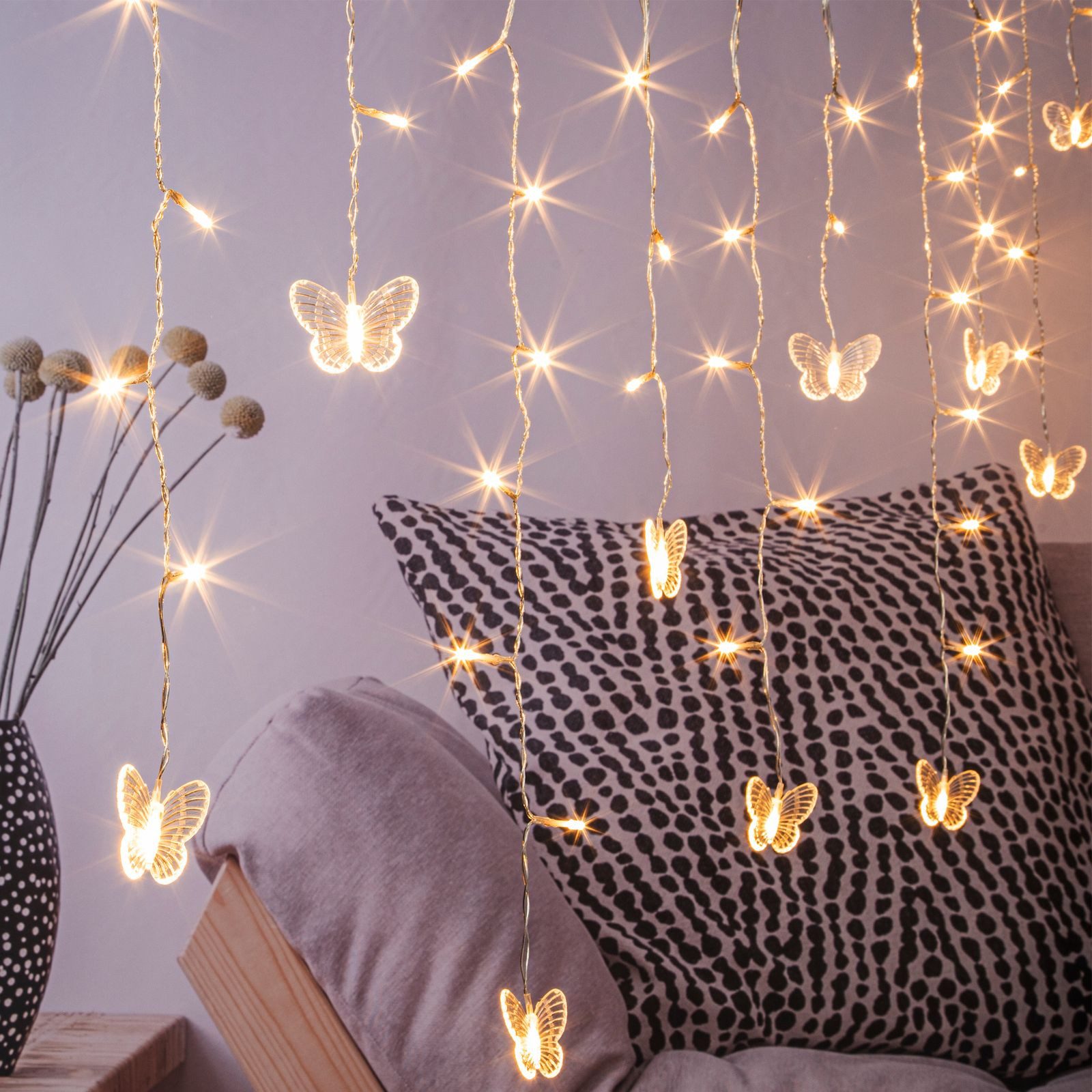 Gravidus LED-Lichterkette LED Oster Lichterkette Schmetterling Warm