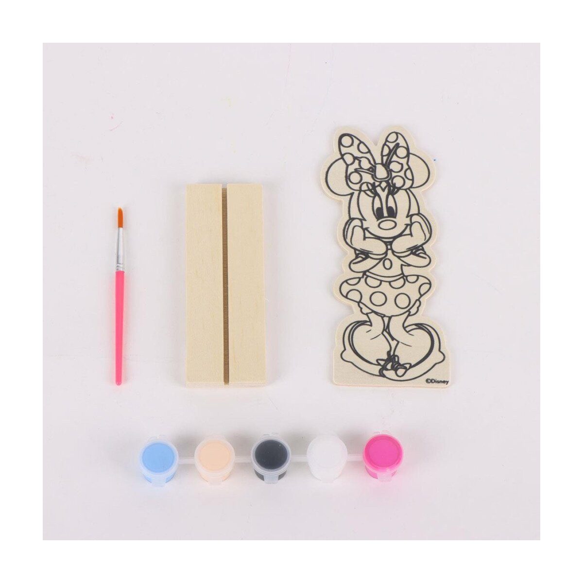 Disney Kreativset Minnie Mouse Holzfigur DIY Set zum Bemalen Disney Cutie