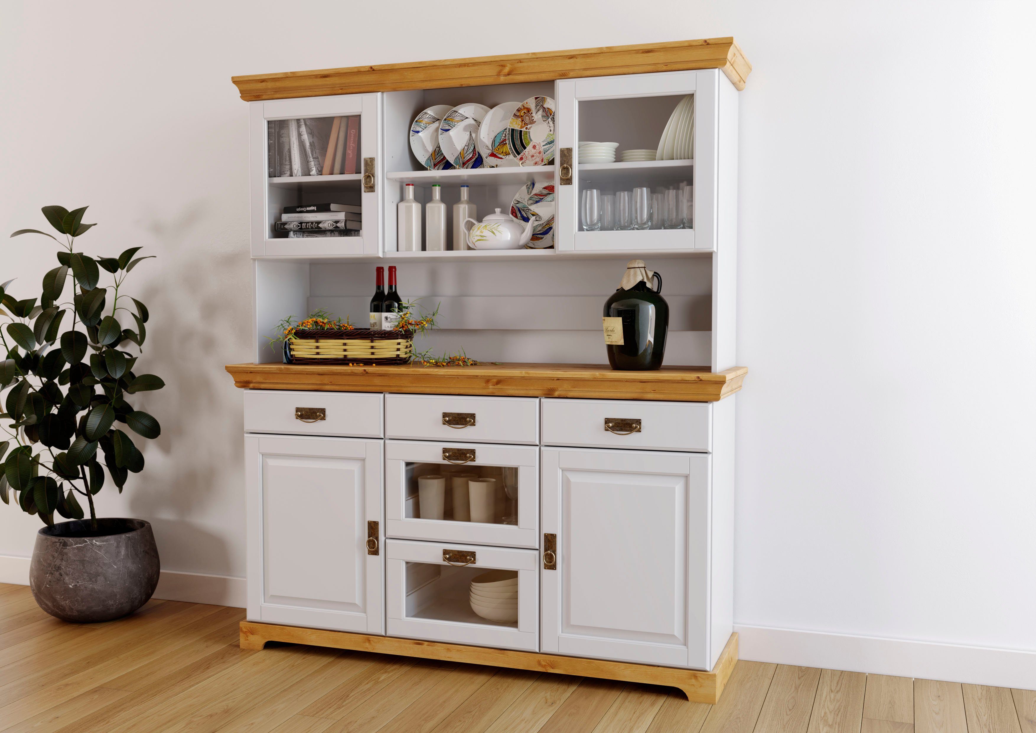 Home affaire Buffet Rügen FSC® zertifiziertes Massivholz, im Landhausstil