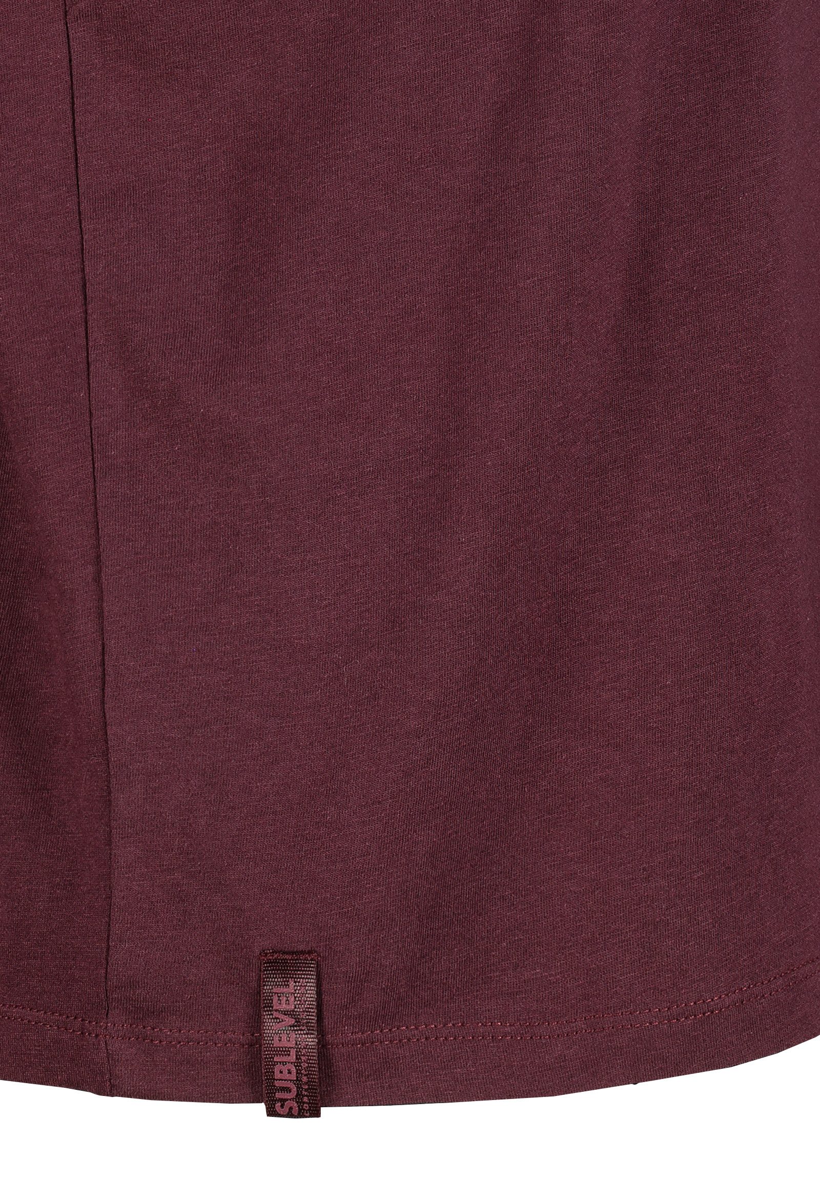 SUBLEVEL T-Shirt Modernes Kurzarmdesign mit subtilen Details (1-tlg) D12041 günstig online kaufen