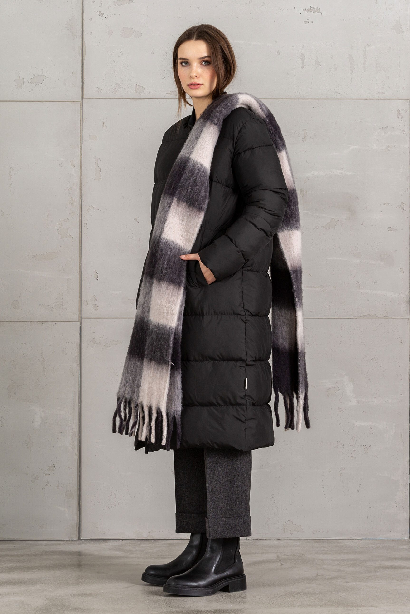 SENSES.THE LABEL Langjacke mit Zwei-Wege-Reißverschluss