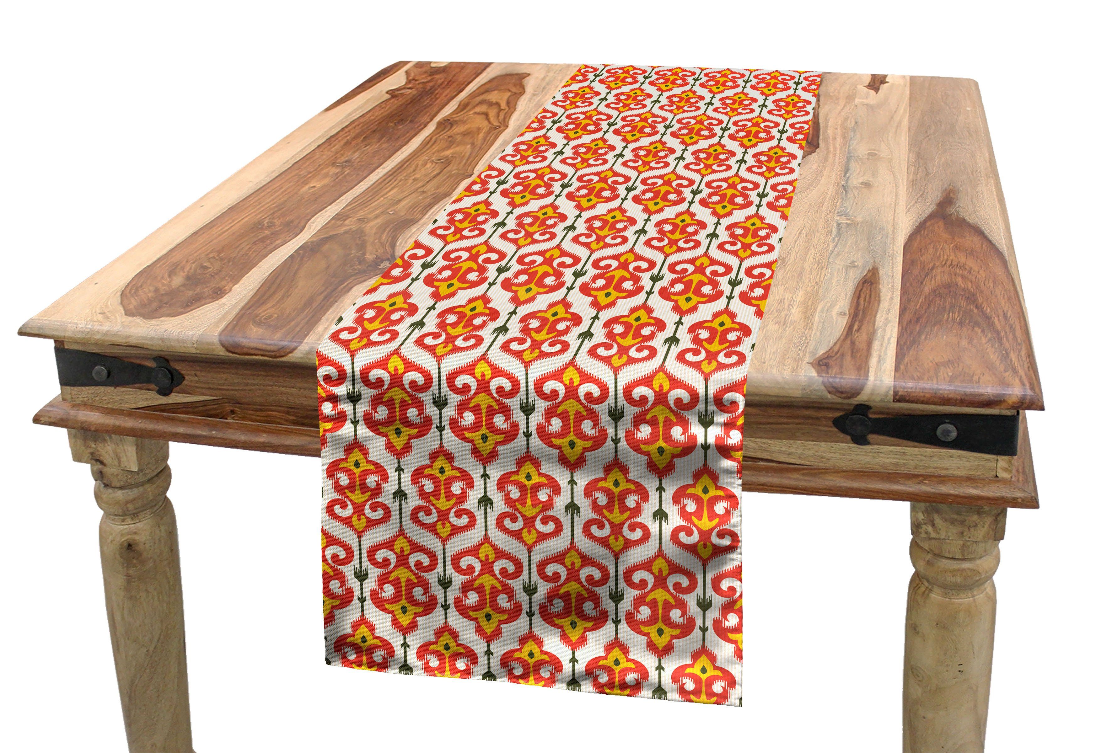 Abakuhaus Tischläufer Esszimmer Küche Rechteckiger Dekorativer Tischläufer, Vintage Tribal Motiv mit Pfeilen
