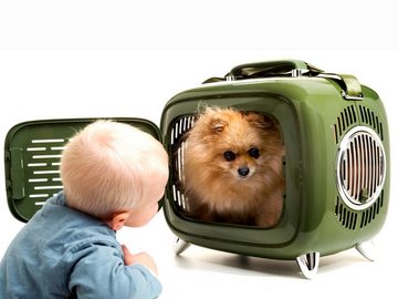 M-Pets Tierreisebox bis 9,00 kg, für Kleintiere, BxTxH: 45x28x41 cm, mit großem Sichtfenster