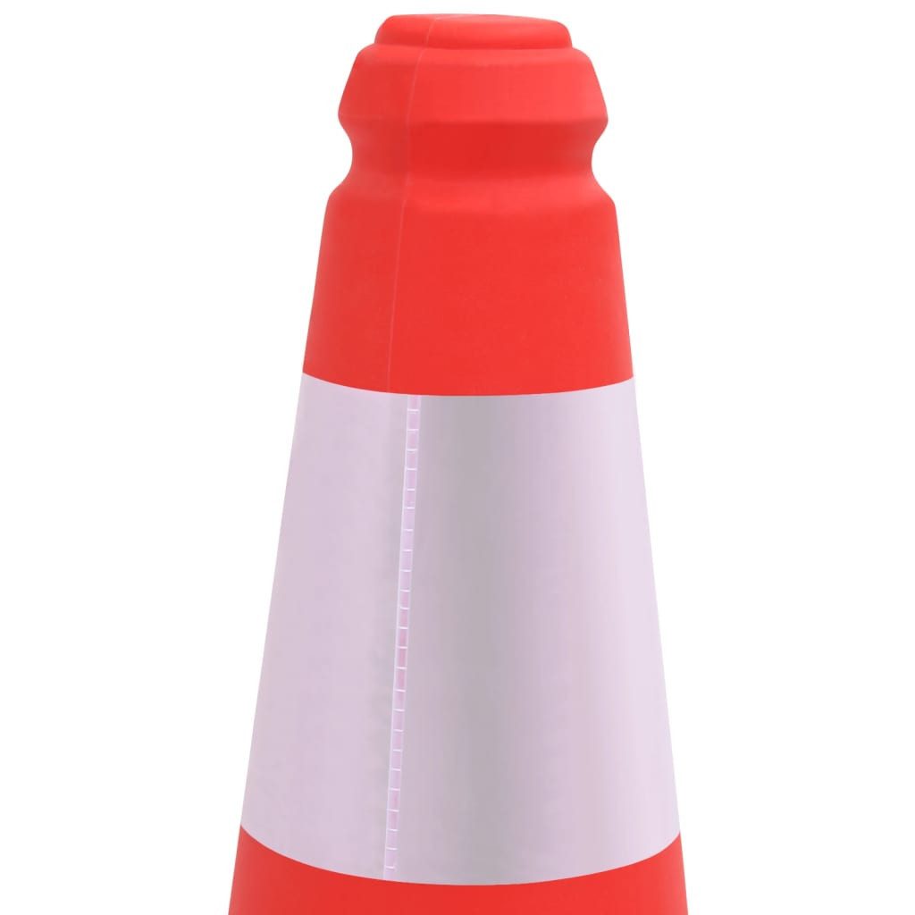 vidaXL Verkehrsschild Reflektierende Leitkegel mit schwerem Fuß 4 Stk. 50 cm, (4 St)
