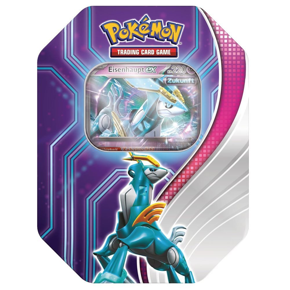 POKÉMON Sammelkarte Tin Box Eisenhaupt Pokemon Sammel-Karten Kollektion deutsch